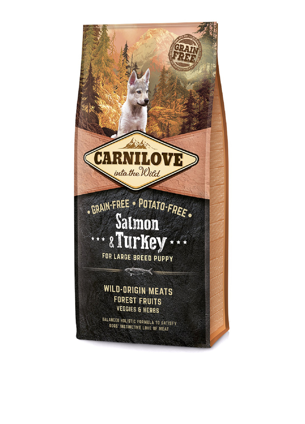 Сухой корм для собак Salmon&Turkey (для щенков крупных пород), 12 кг Brit (18157225)