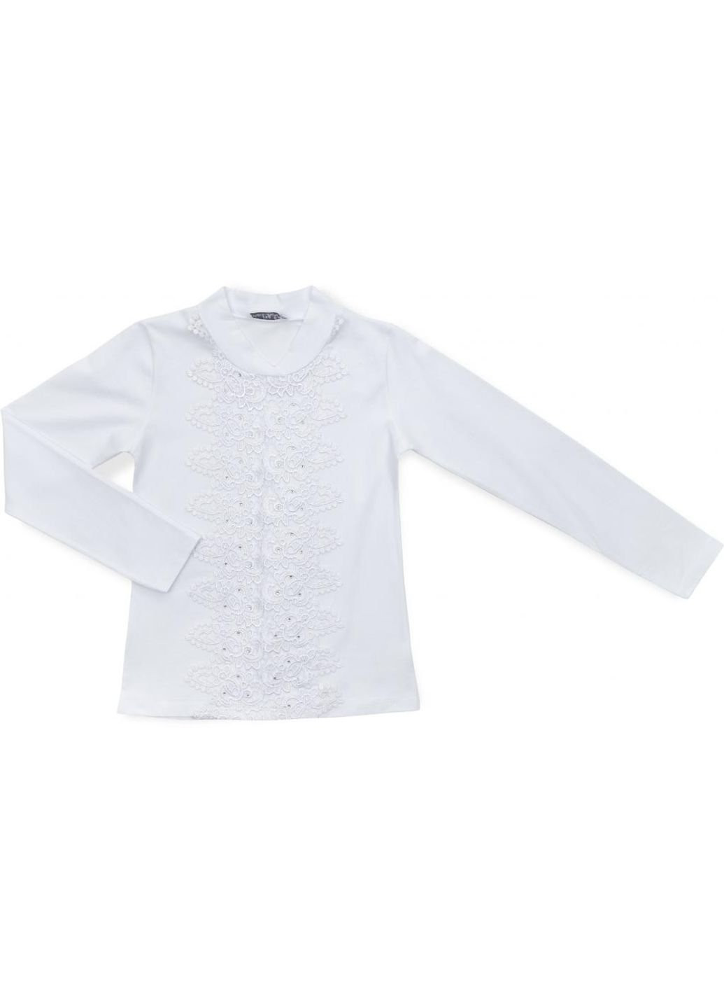 Кофта с кружевом (10053-2-158G-white) Matilda (251313645)