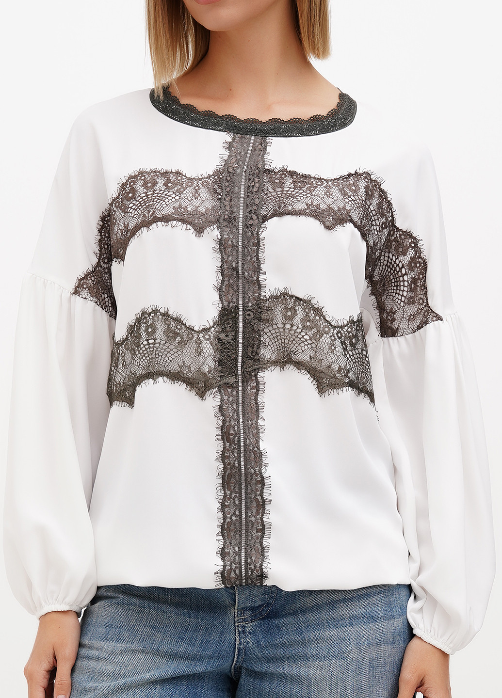 Белоснежная блуза Sassofono