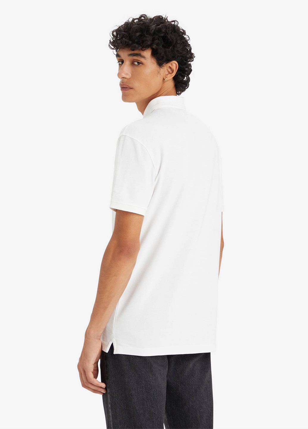 Белая футболка-поло для мужчин Levi's однотонная