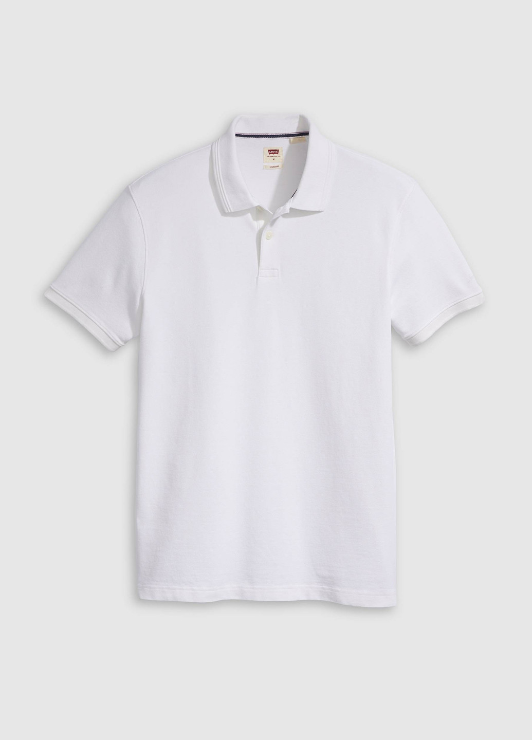 Белая футболка-поло для мужчин Levi's однотонная