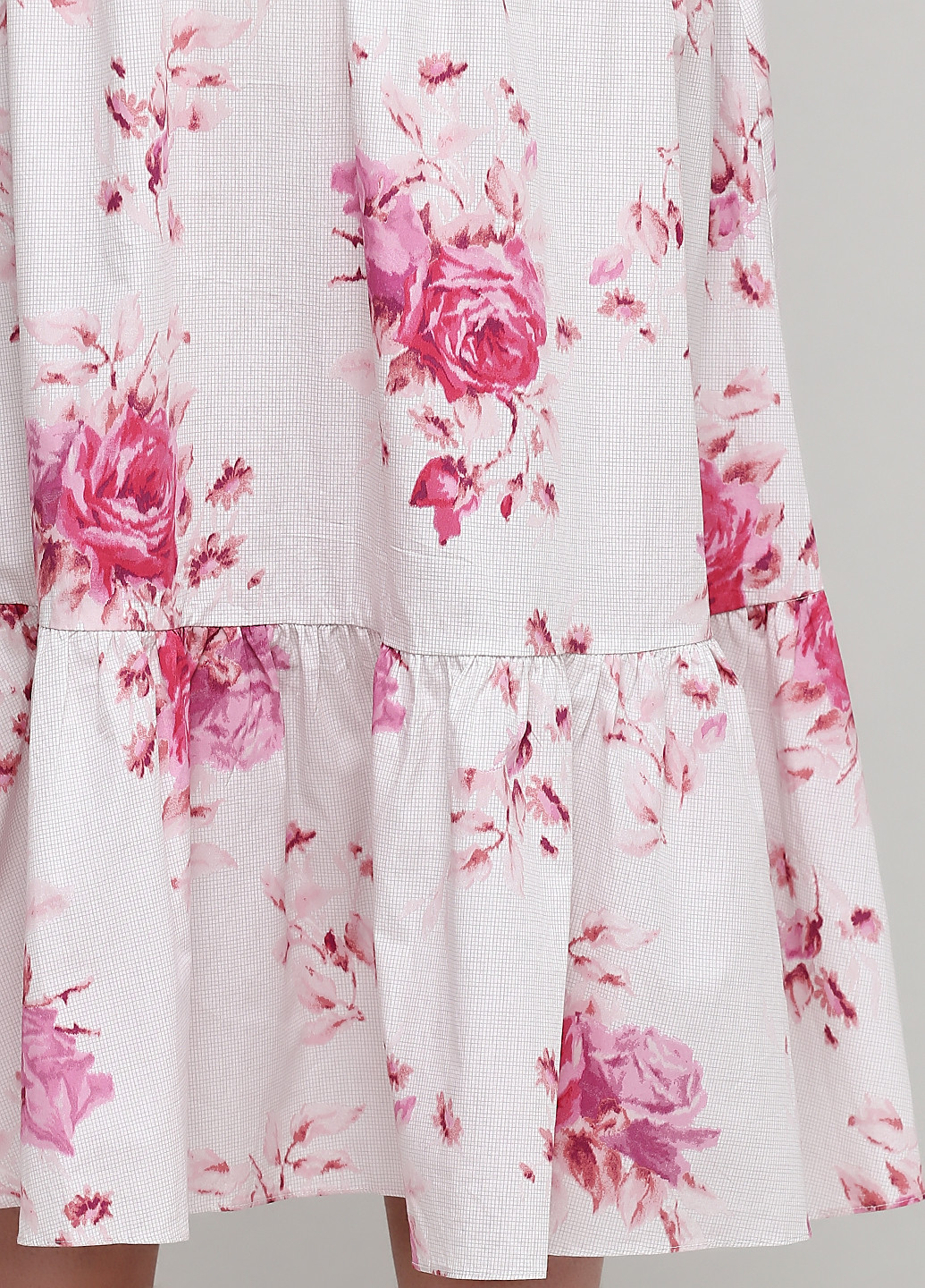 Белая кэжуал цветочной расцветки юбка H&M клешированная