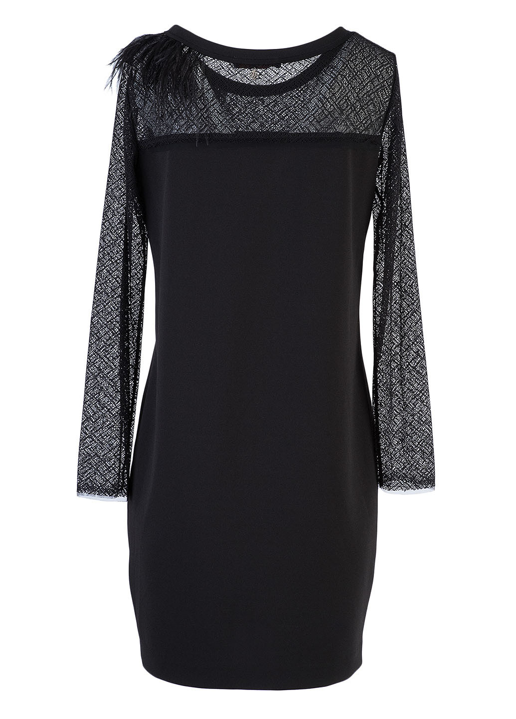 Чорна коктейльна сукня Trussardi Jeans однотонна