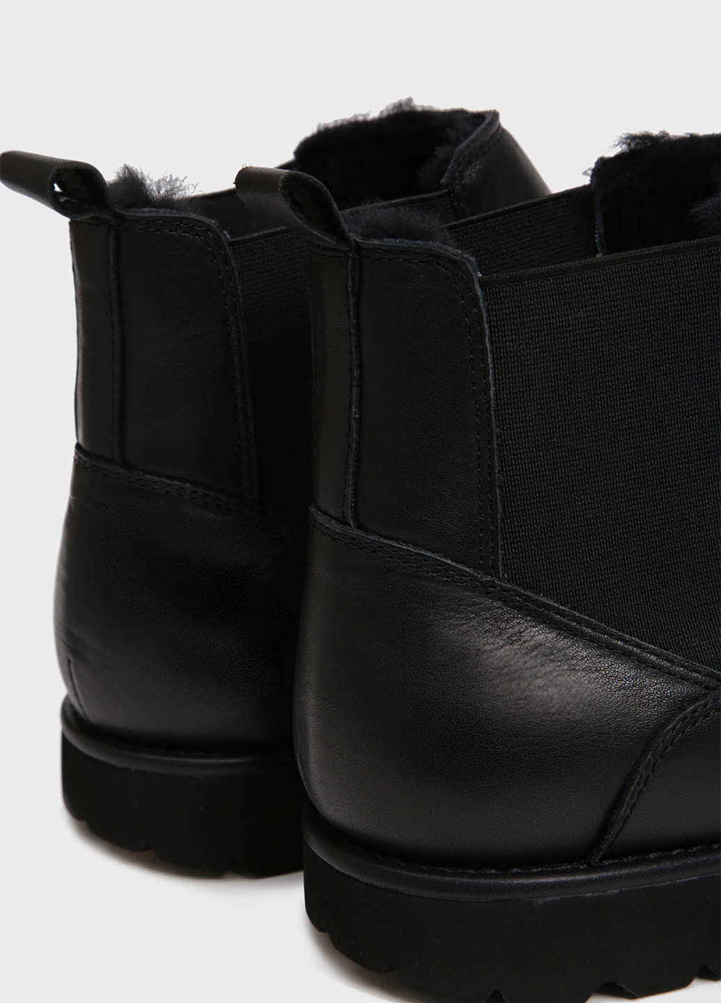Черные зимние ботинки челси Preppy