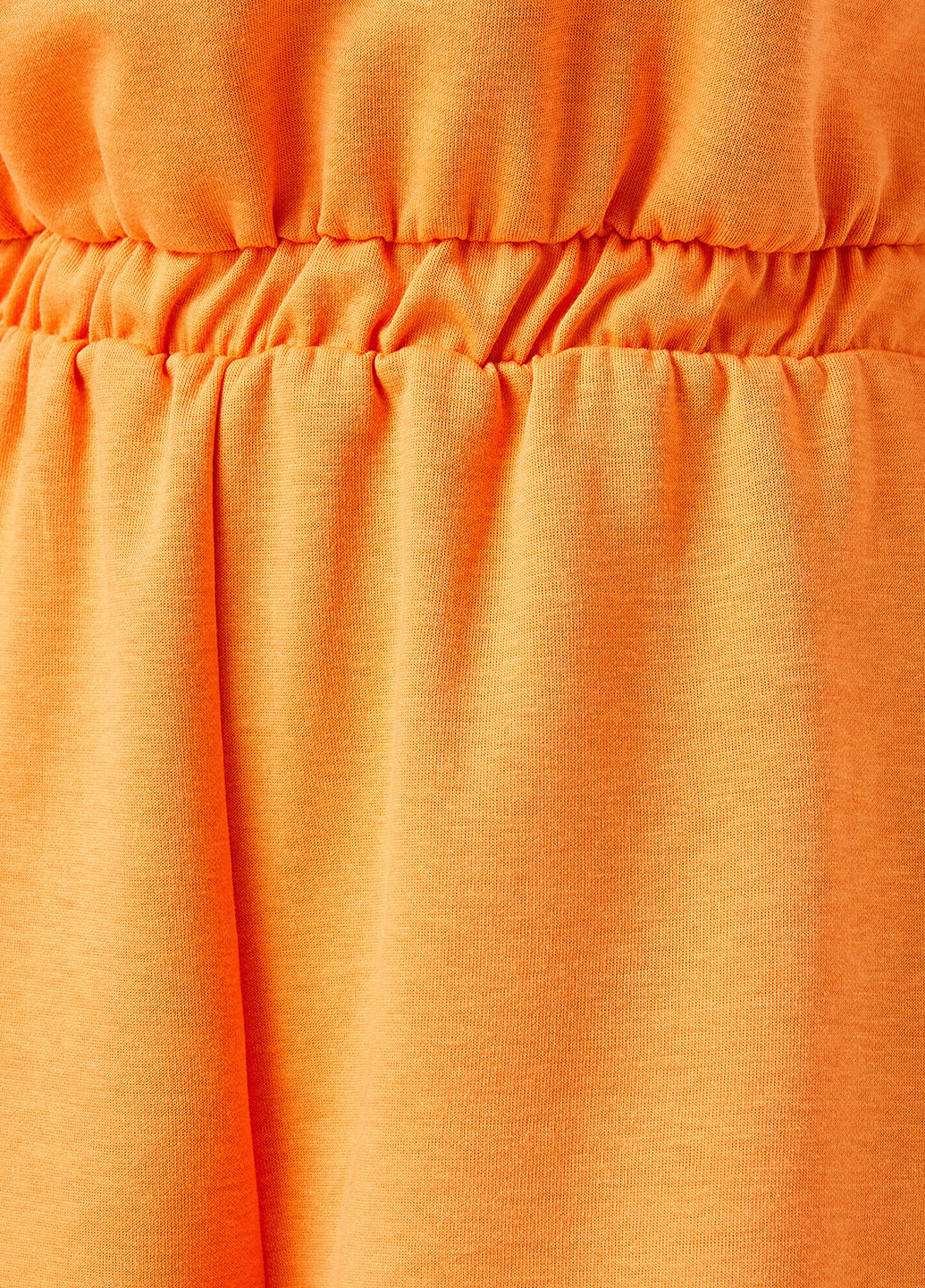 Комбинезон KOTON комбинезон-шорты оранжевый кэжуал хлопок, трикотаж