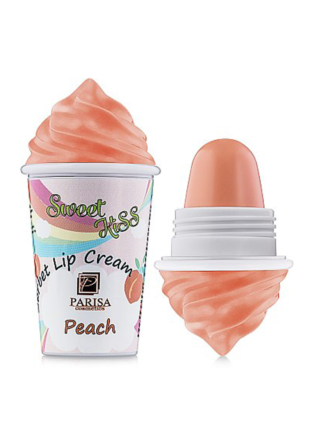 Бальзам для губ Cosmetics Sorbet Lip Cream персик, 7 г PARISA (198195418)