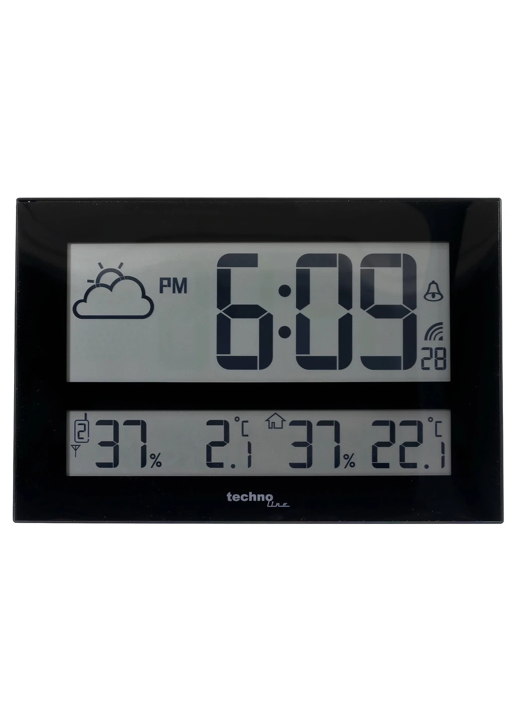 Годинник настінний WS8011 Black (WS8011) Technoline (252509187)