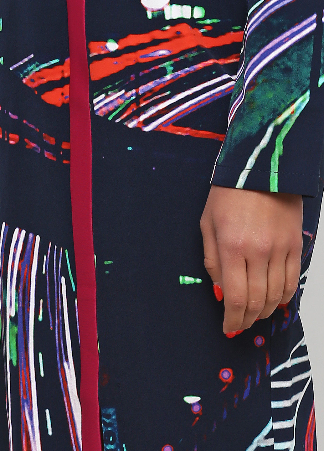 Комбинированное кэжуал платье Andre Tan с абстрактным узором