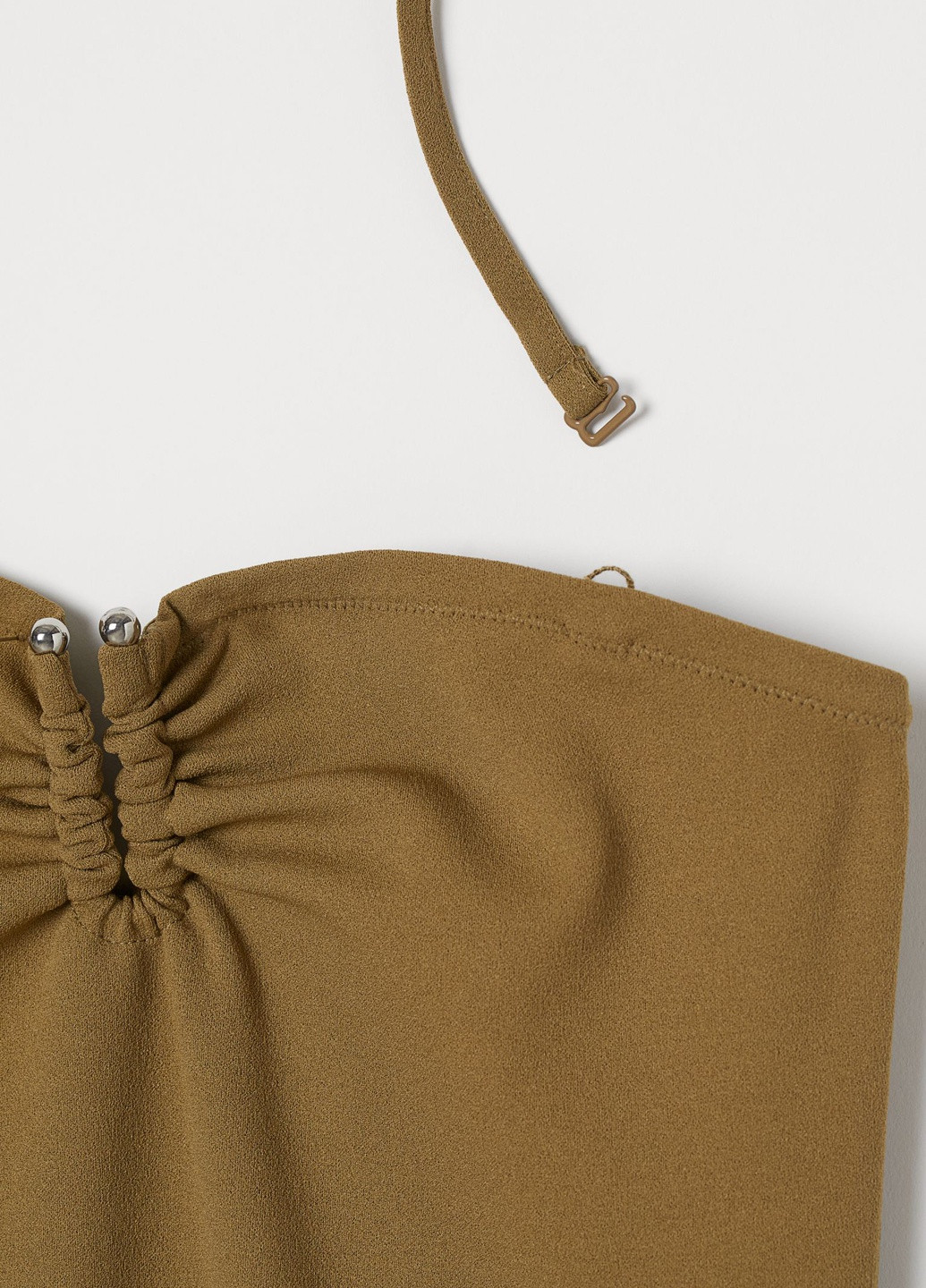 Оливкова (хакі) кежуал плаття, сукня H&M однотонна