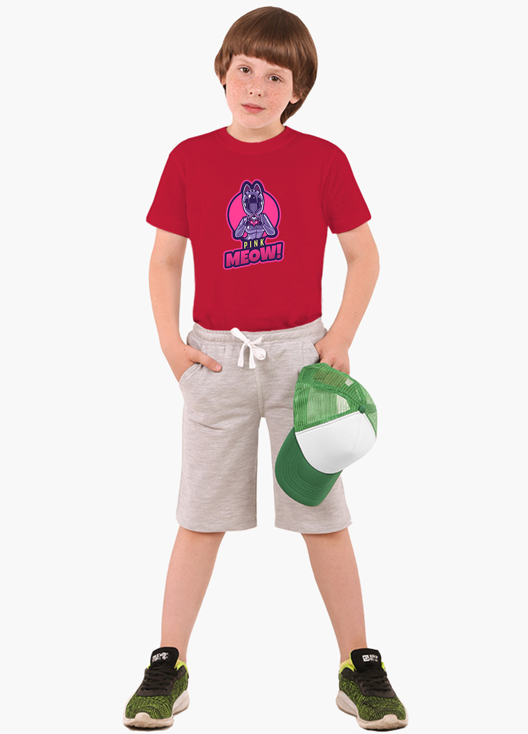 Красная демисезонная футболка детская фортнайт (fortnite)(9224-1191) MobiPrint