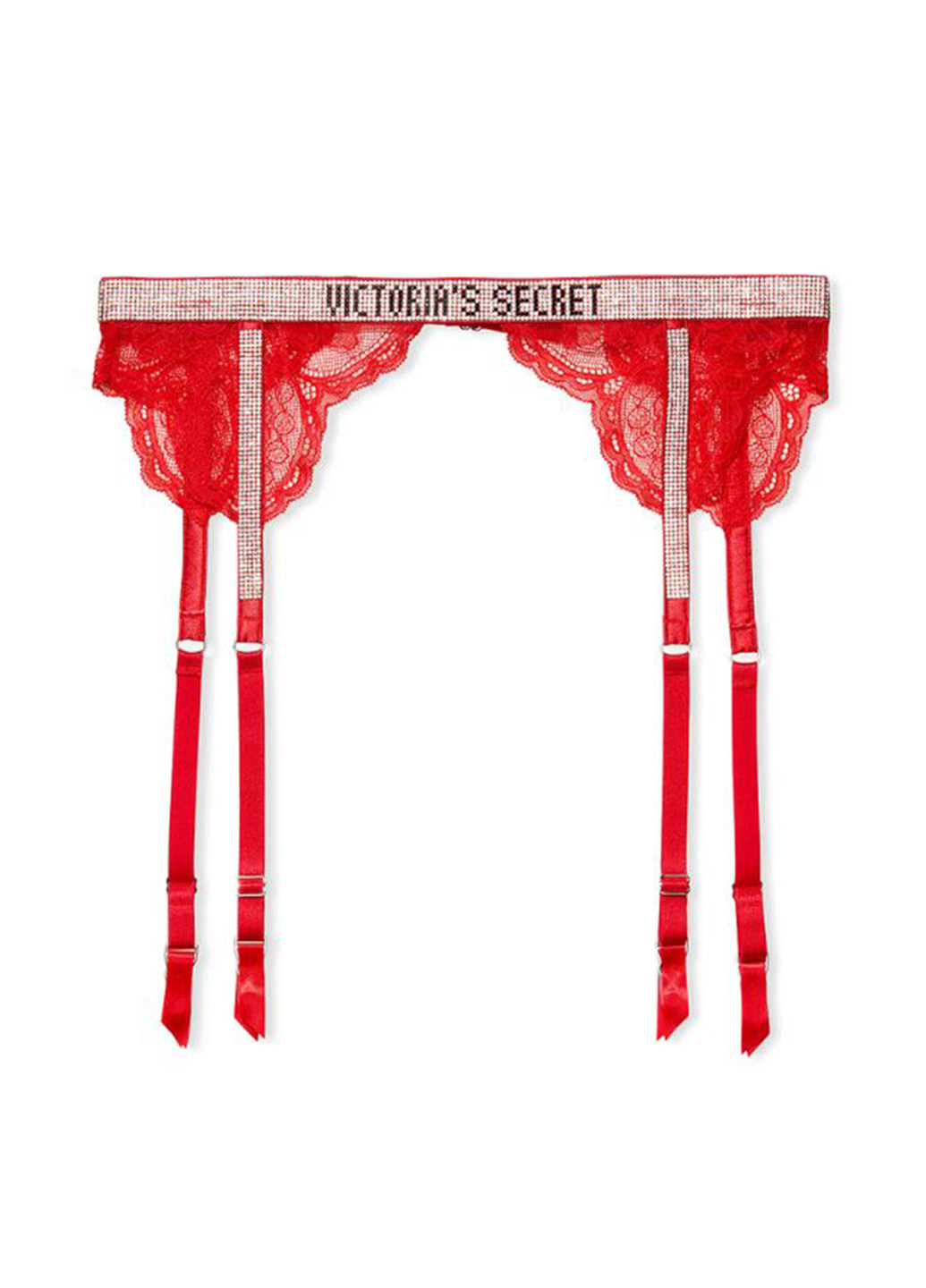 Красный демисезонный комплект (пояс для чулок, трусики) Victoria's Secret