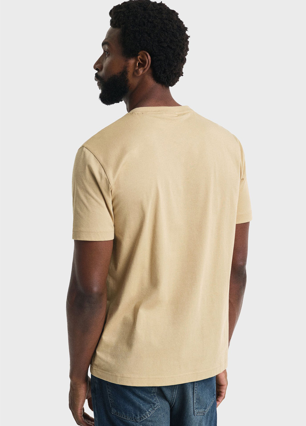 Бежевая футболка Gant