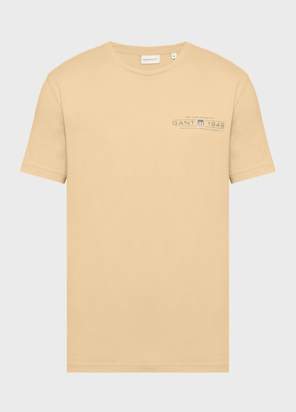 Бежевая футболка Gant