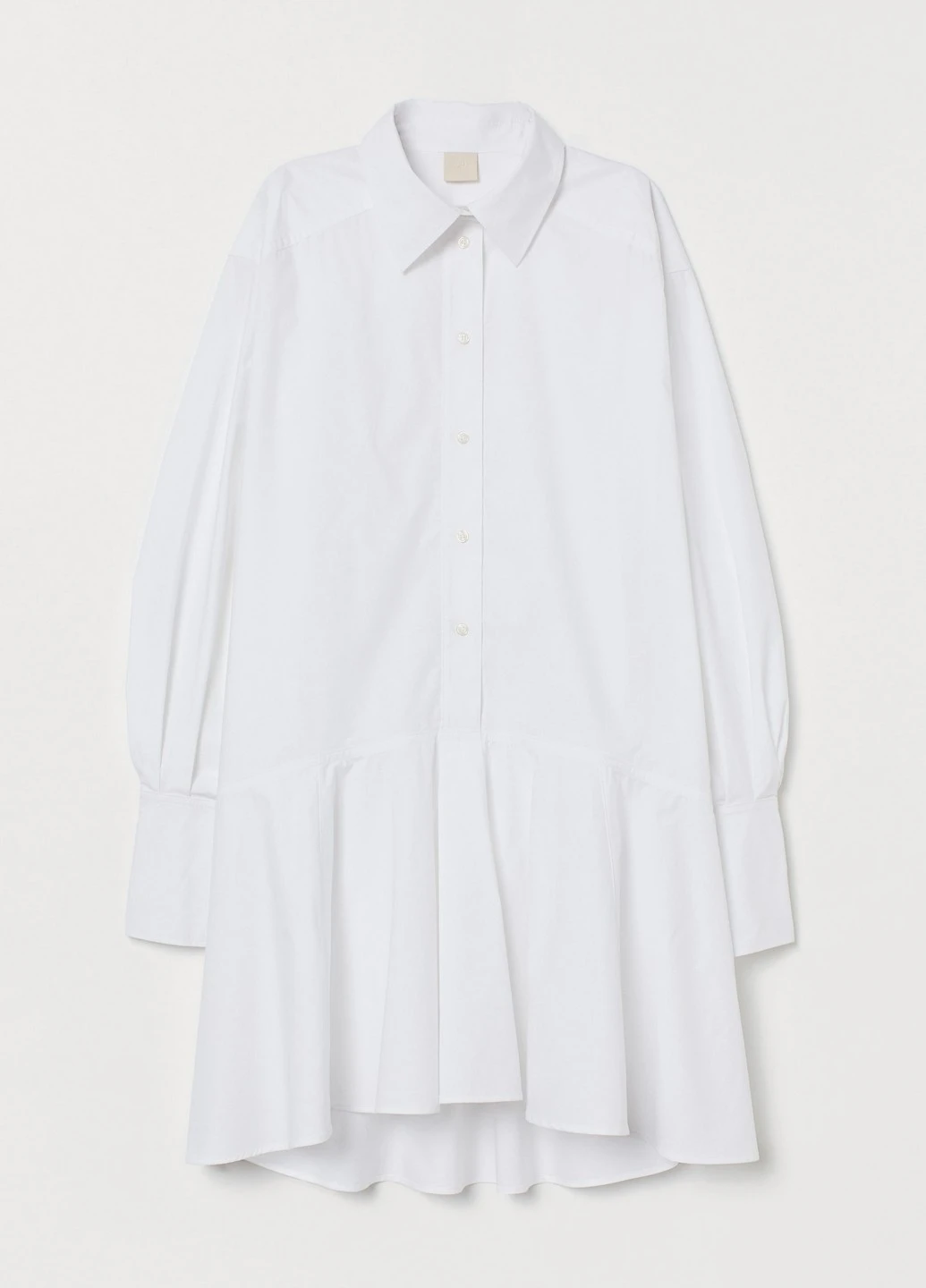 Белое кэжуал платье H&M
