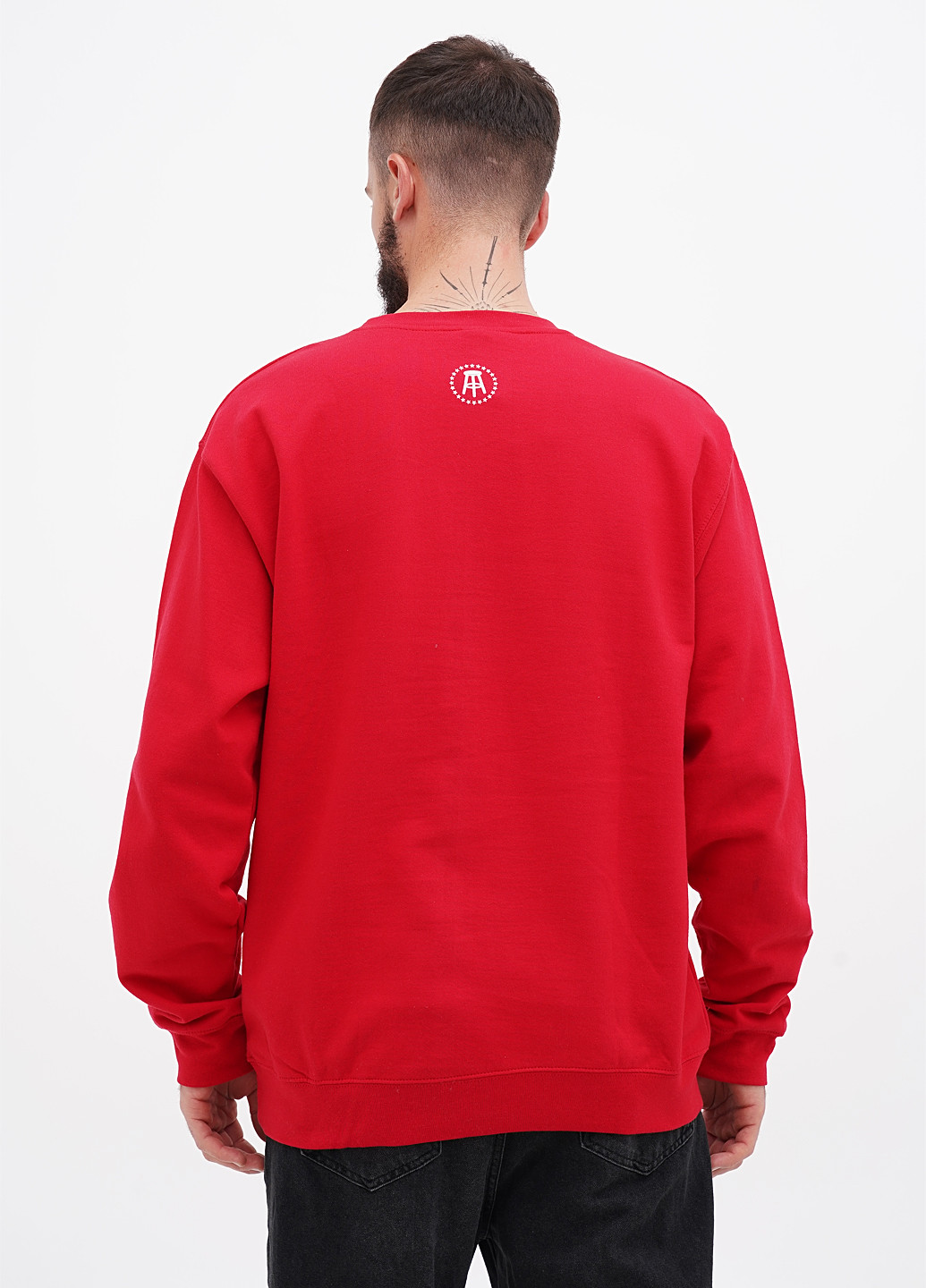 Червоний світшот Independent напис без декору (305788338)