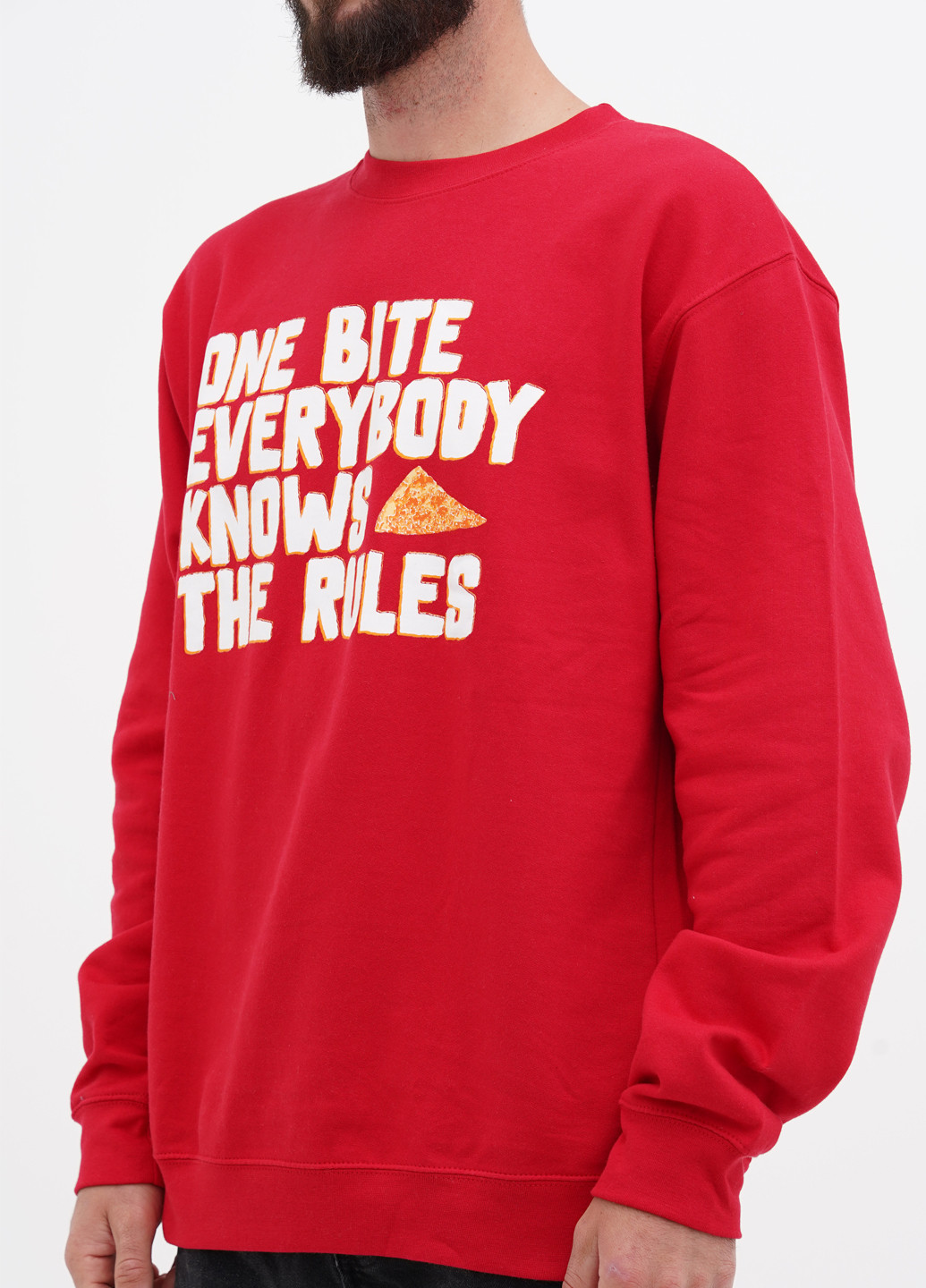 Червоний світшот Independent напис без декору (305788338)