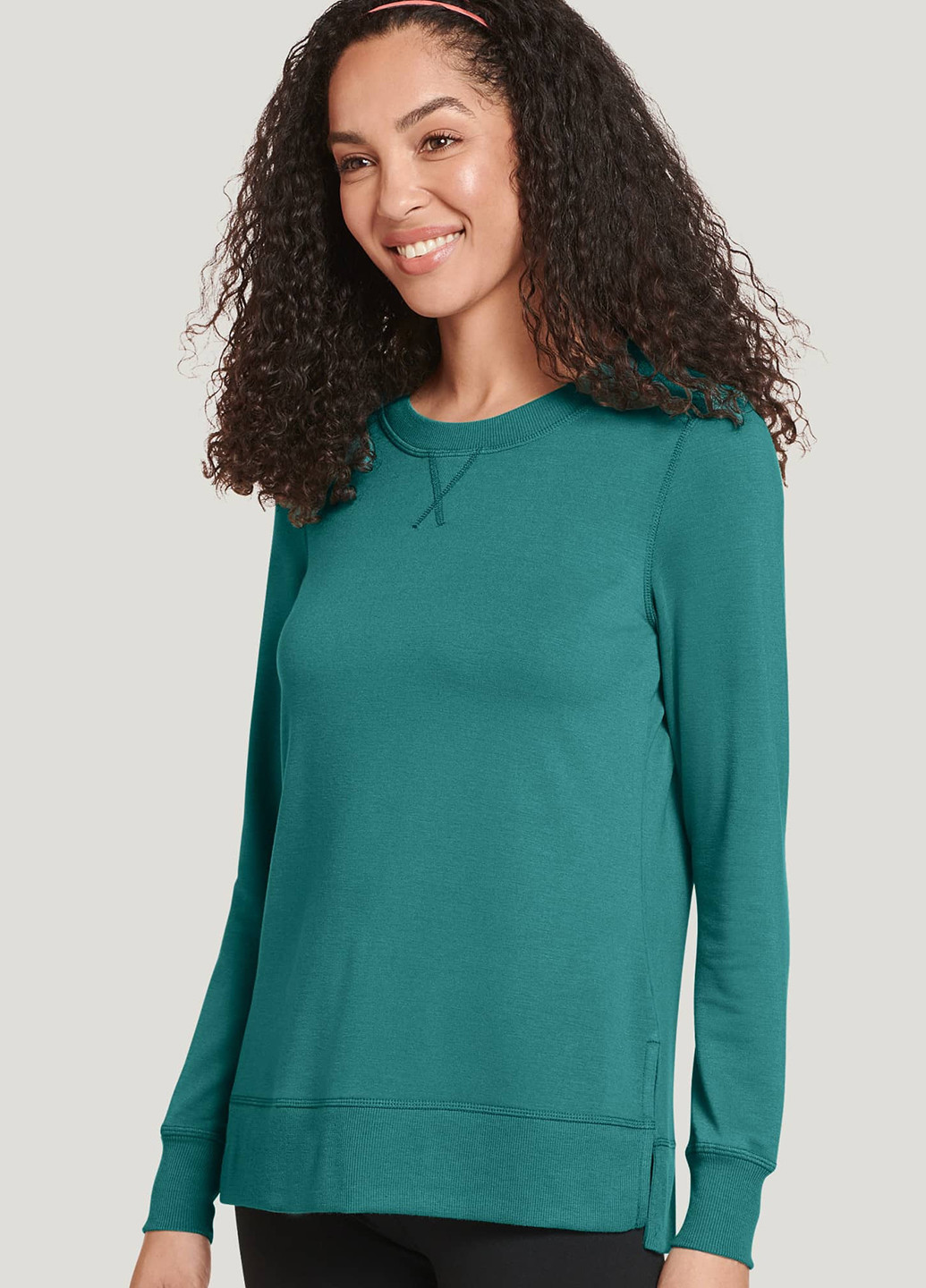 Бирюзовый свитшот Jockey дракон без декора (294915728)