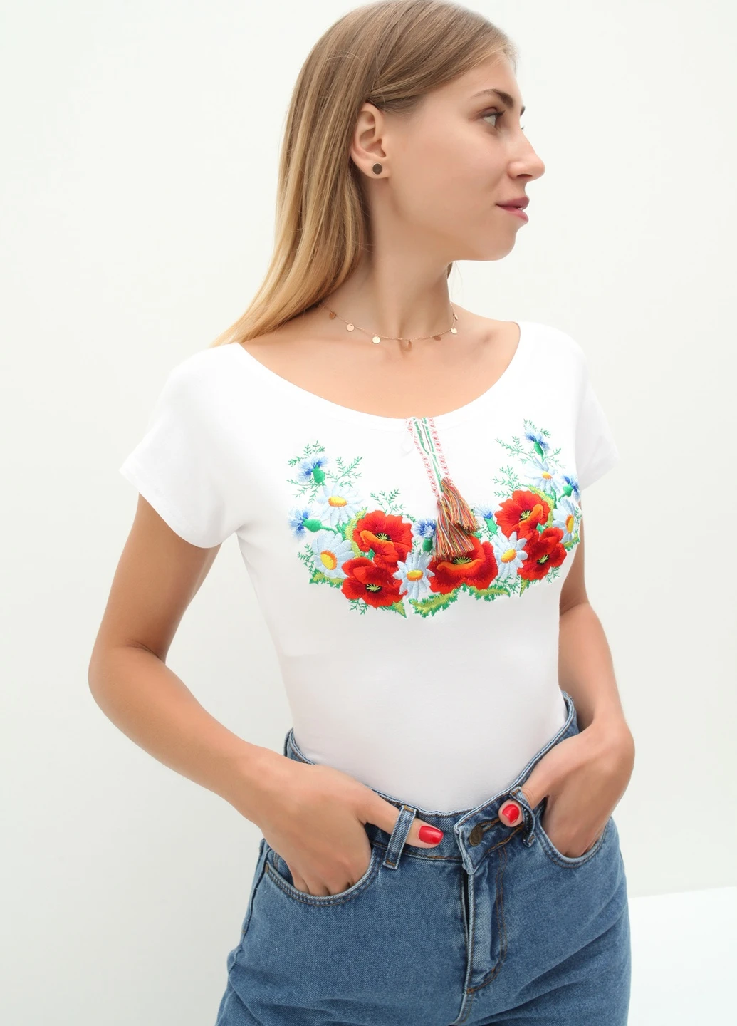 Футболка вышивка No Brand - (255935127)