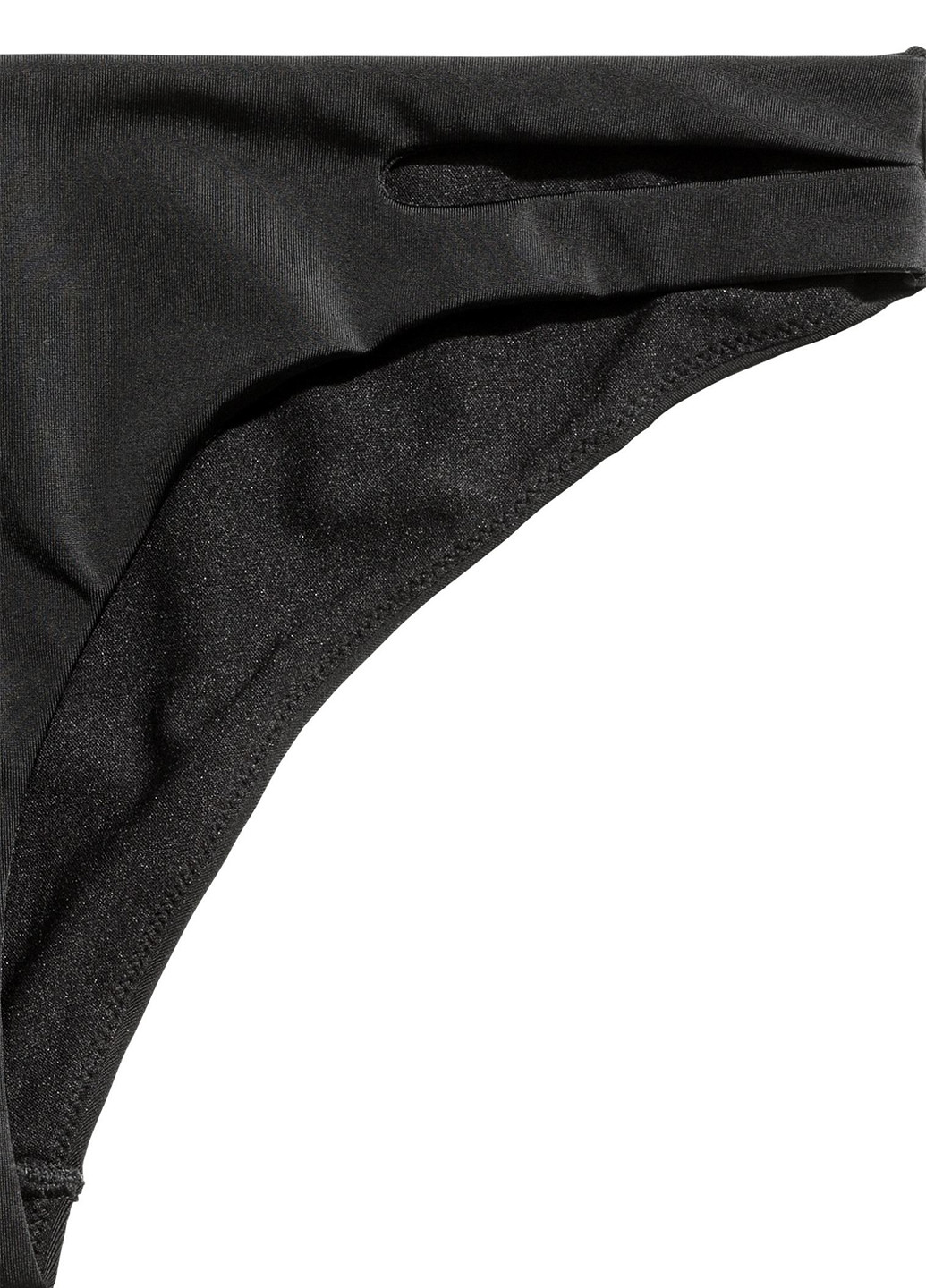 Купальні труси H&M бікіні однотонні чорні пляжні поліестер
