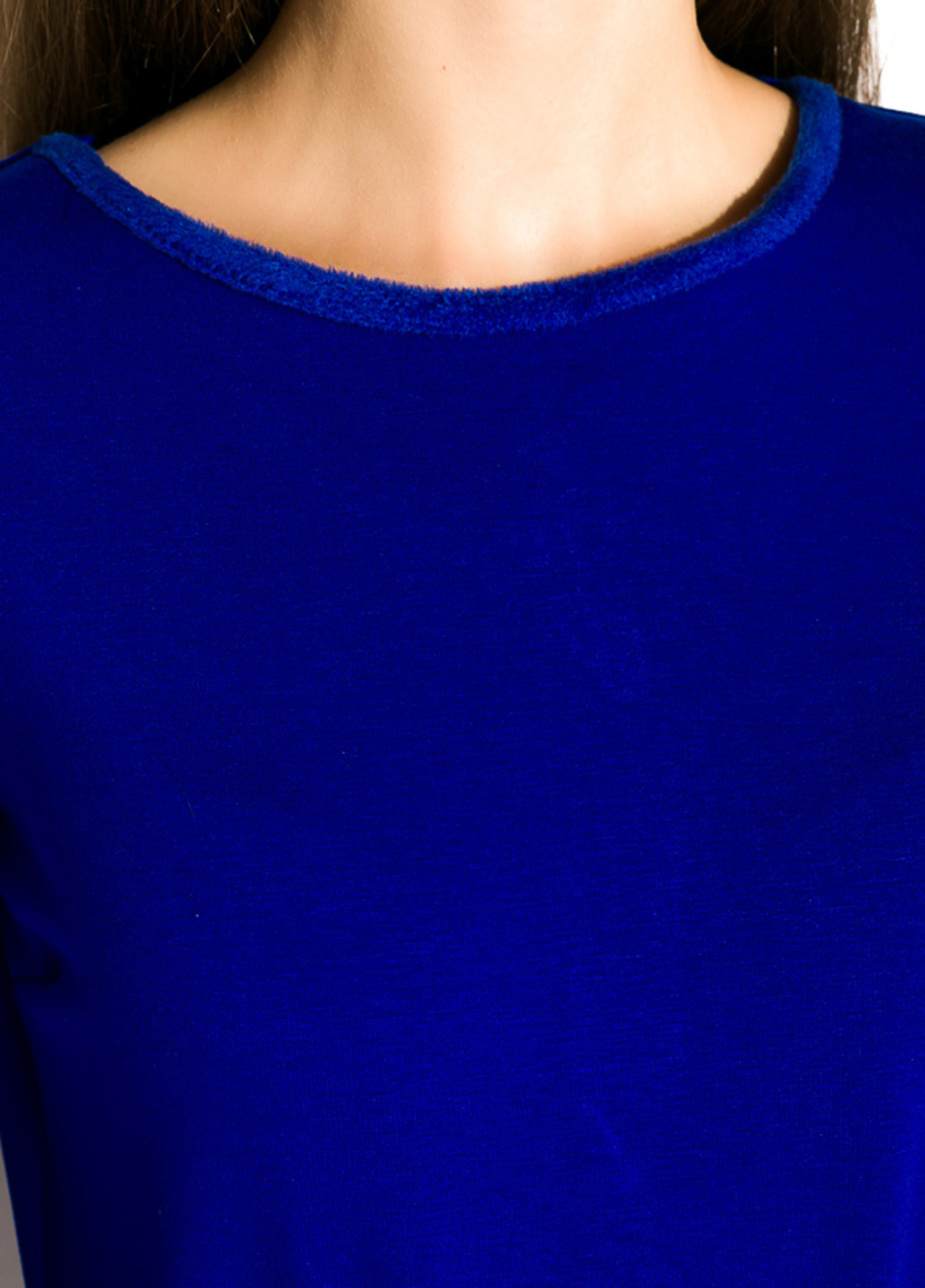 Синее кэжуал платье Time of Style однотонное