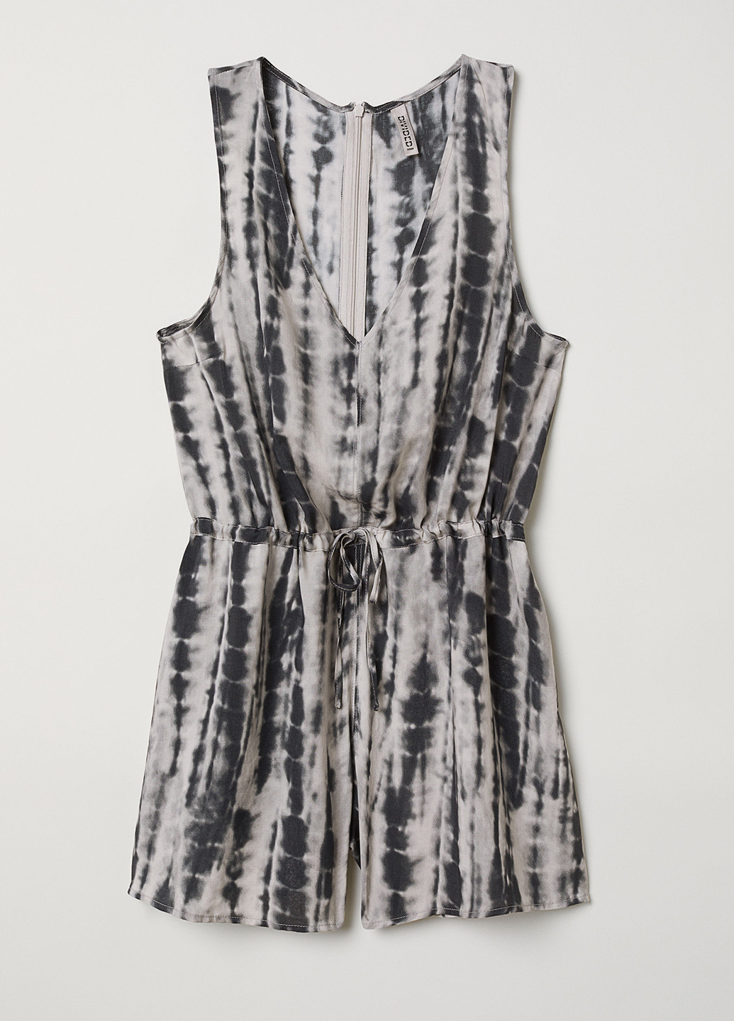 Комбінезон H&M комбінезон-шорти абстрактний сірий кежуал віскоза