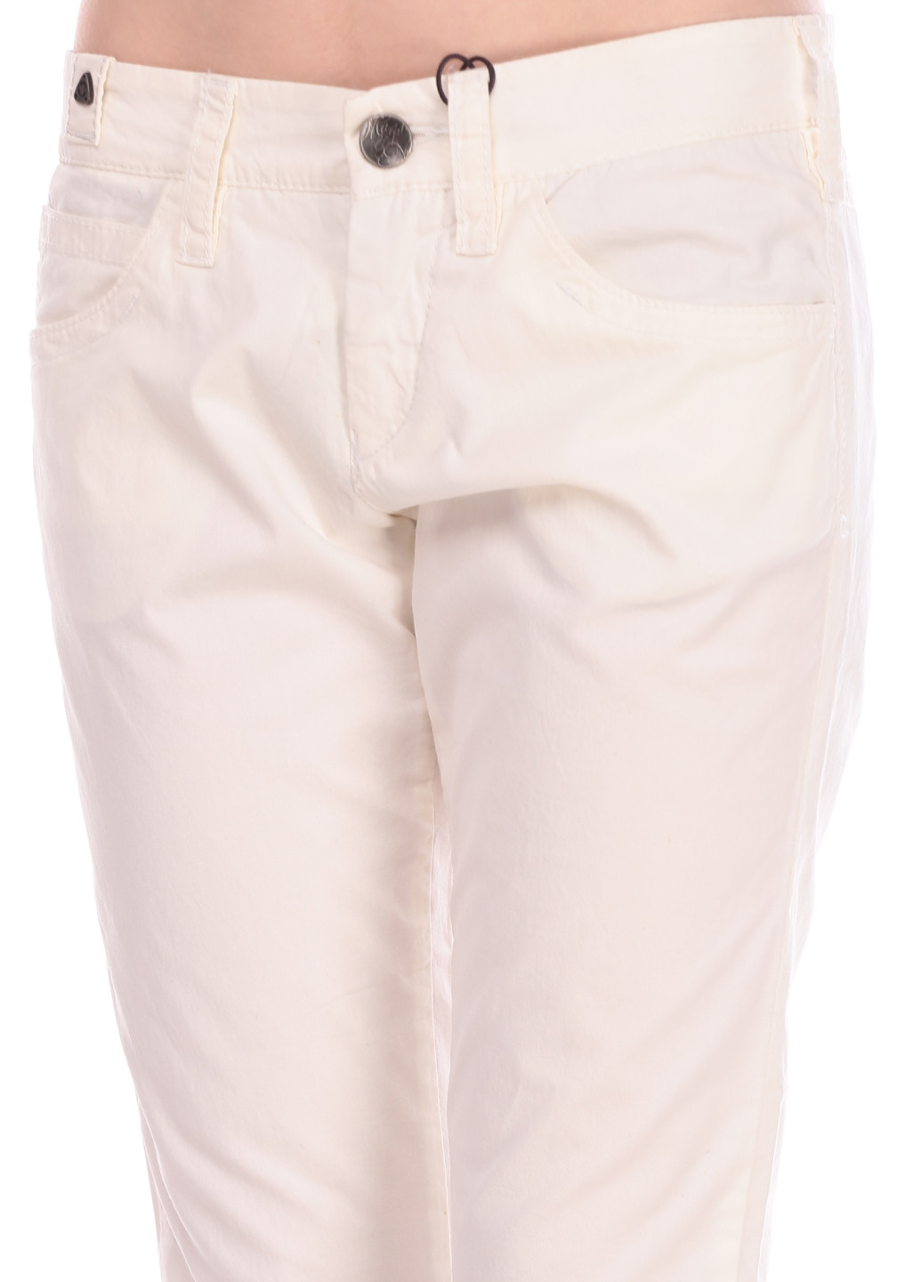 Белые кэжуал демисезонные прямые брюки Murphy & Nye