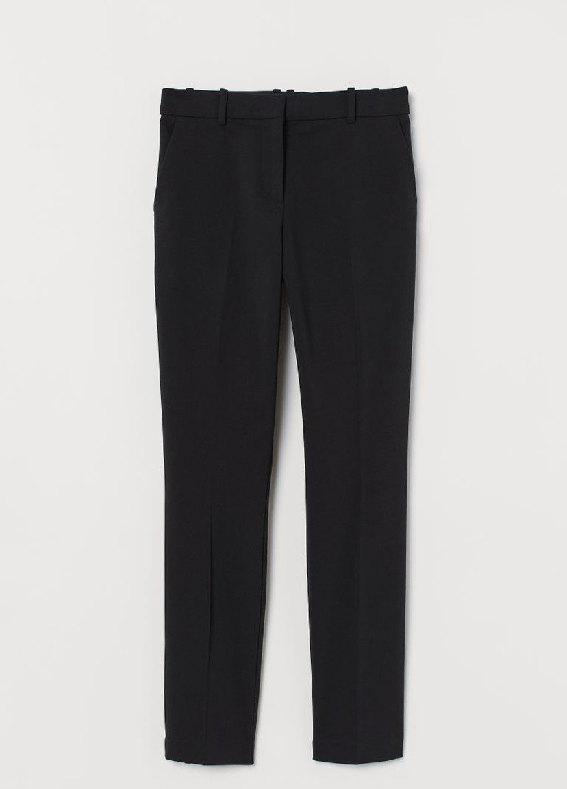 Черные летние брюки H&M