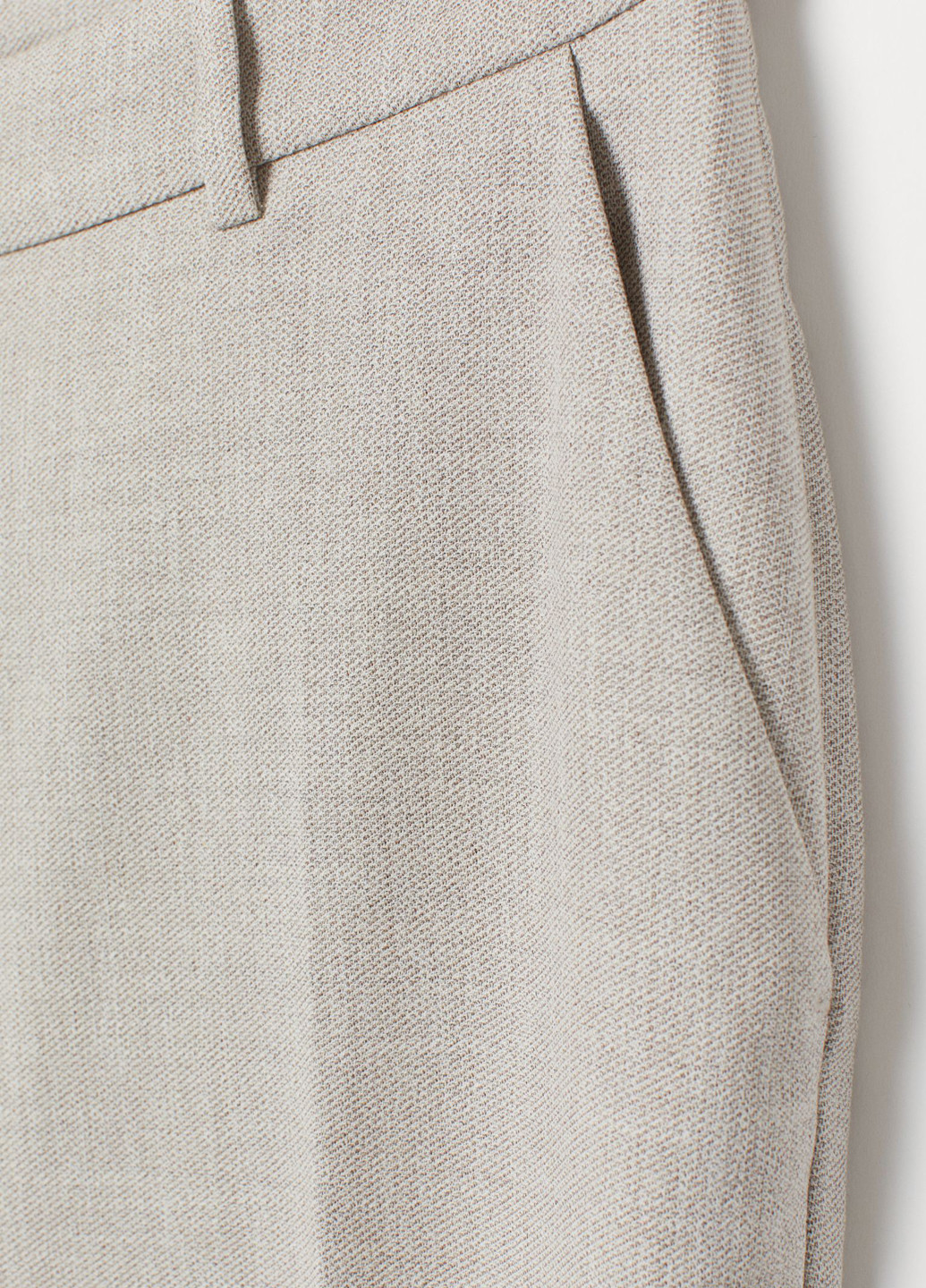 Светло-бежевые классические демисезонные классические брюки H&M