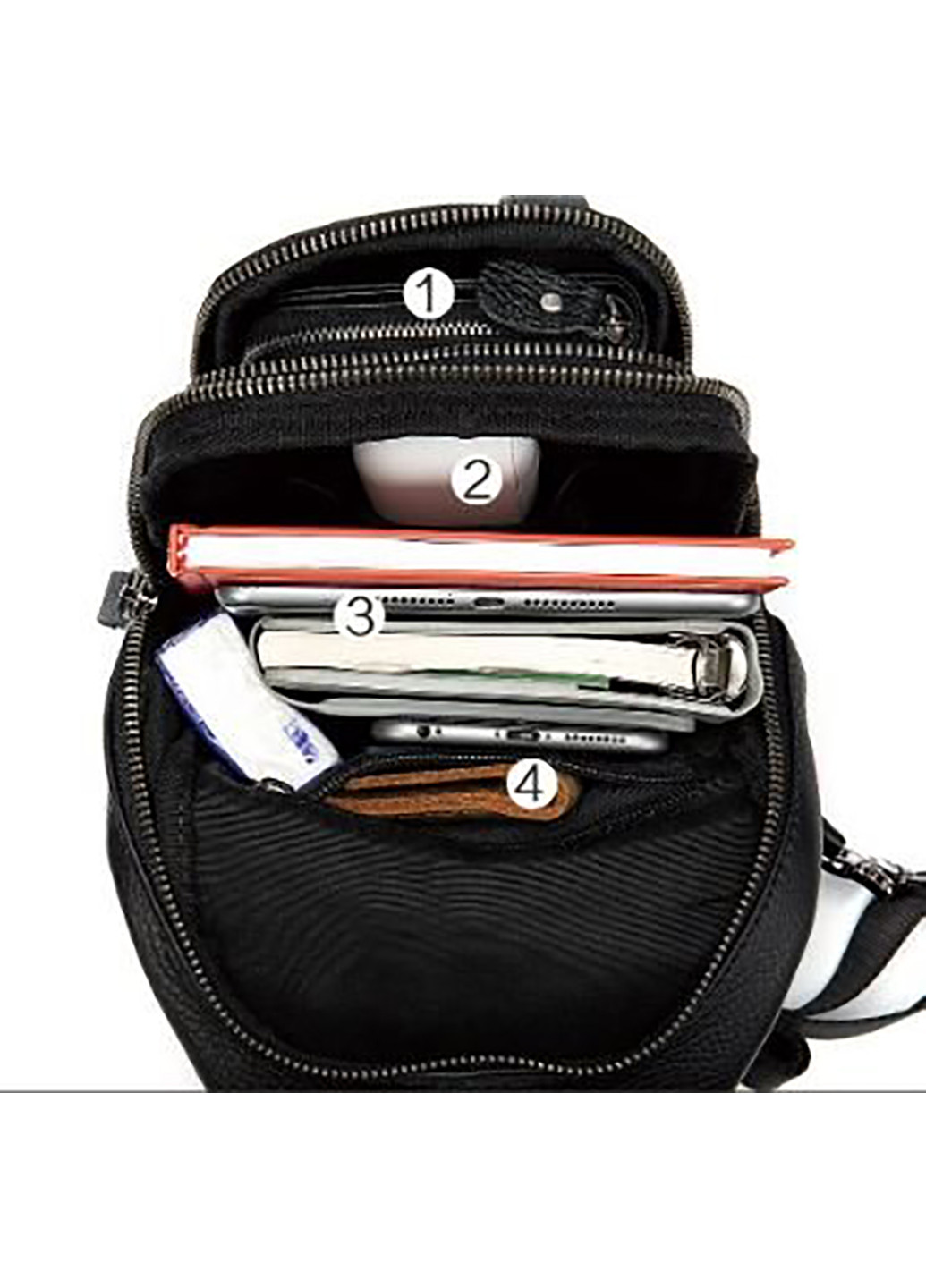 Чоловіча шкіряна сумка 17х29х6 см Vintage (229458840)