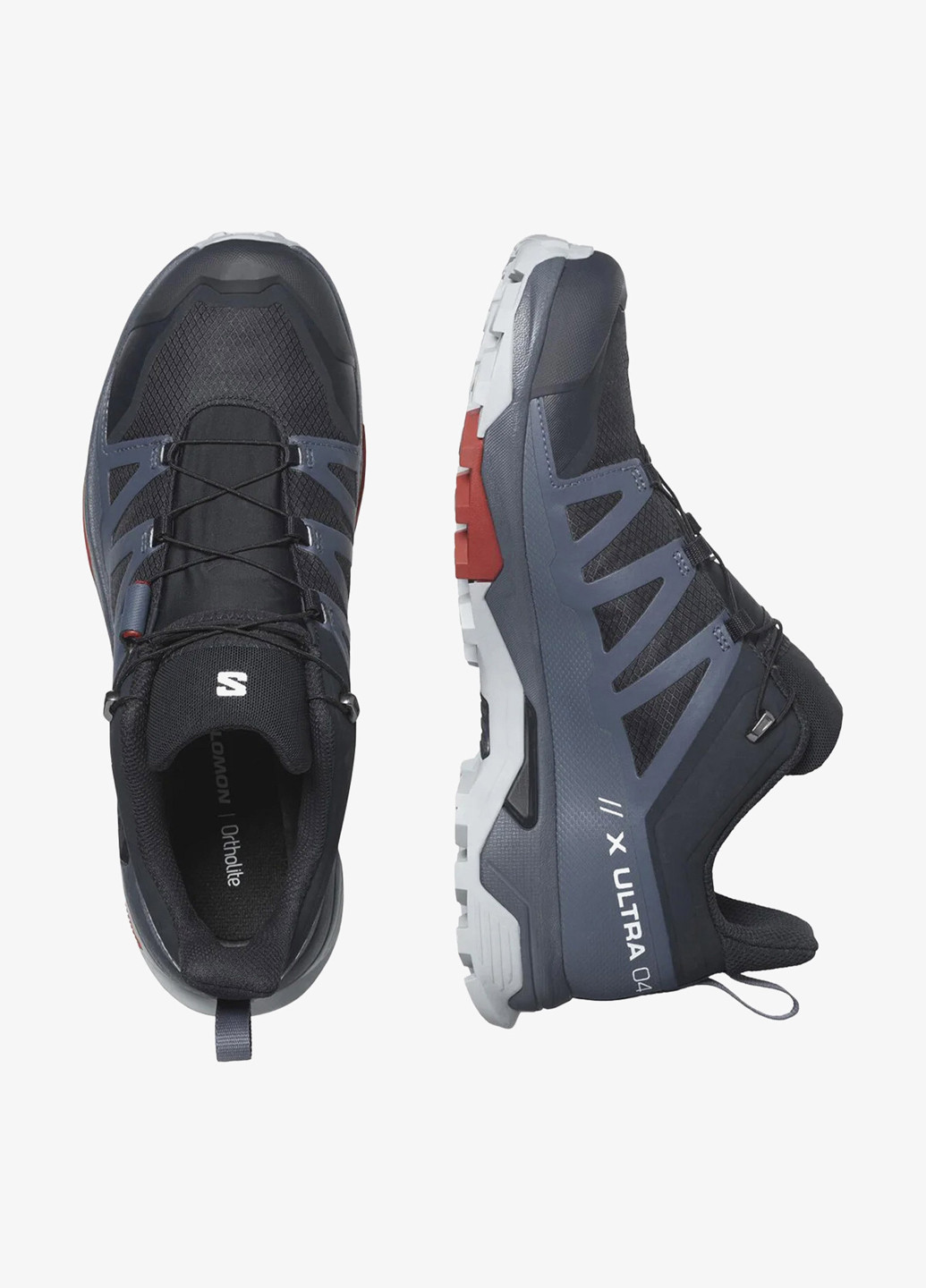 Серо-синие демисезонные кроссовки Salomon