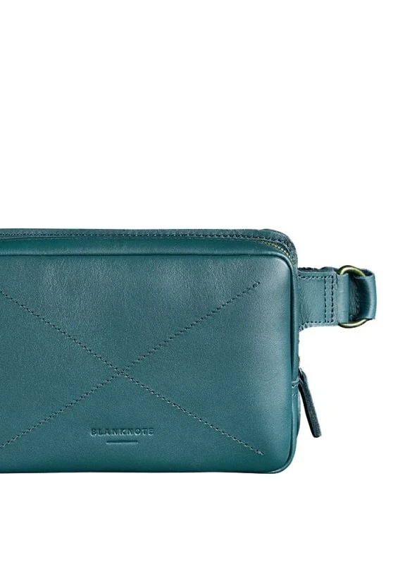 Кожаная поясная сумка Dropbag Mini зеленая BlankNote (235752661)