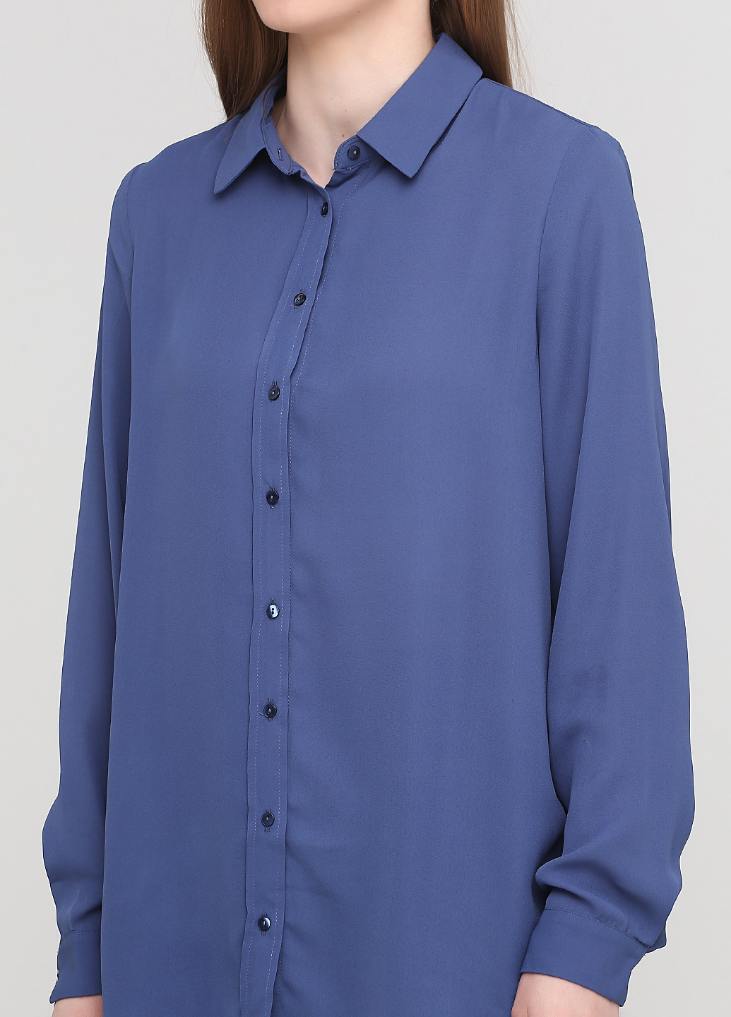 Синяя демисезонная блуза Mango