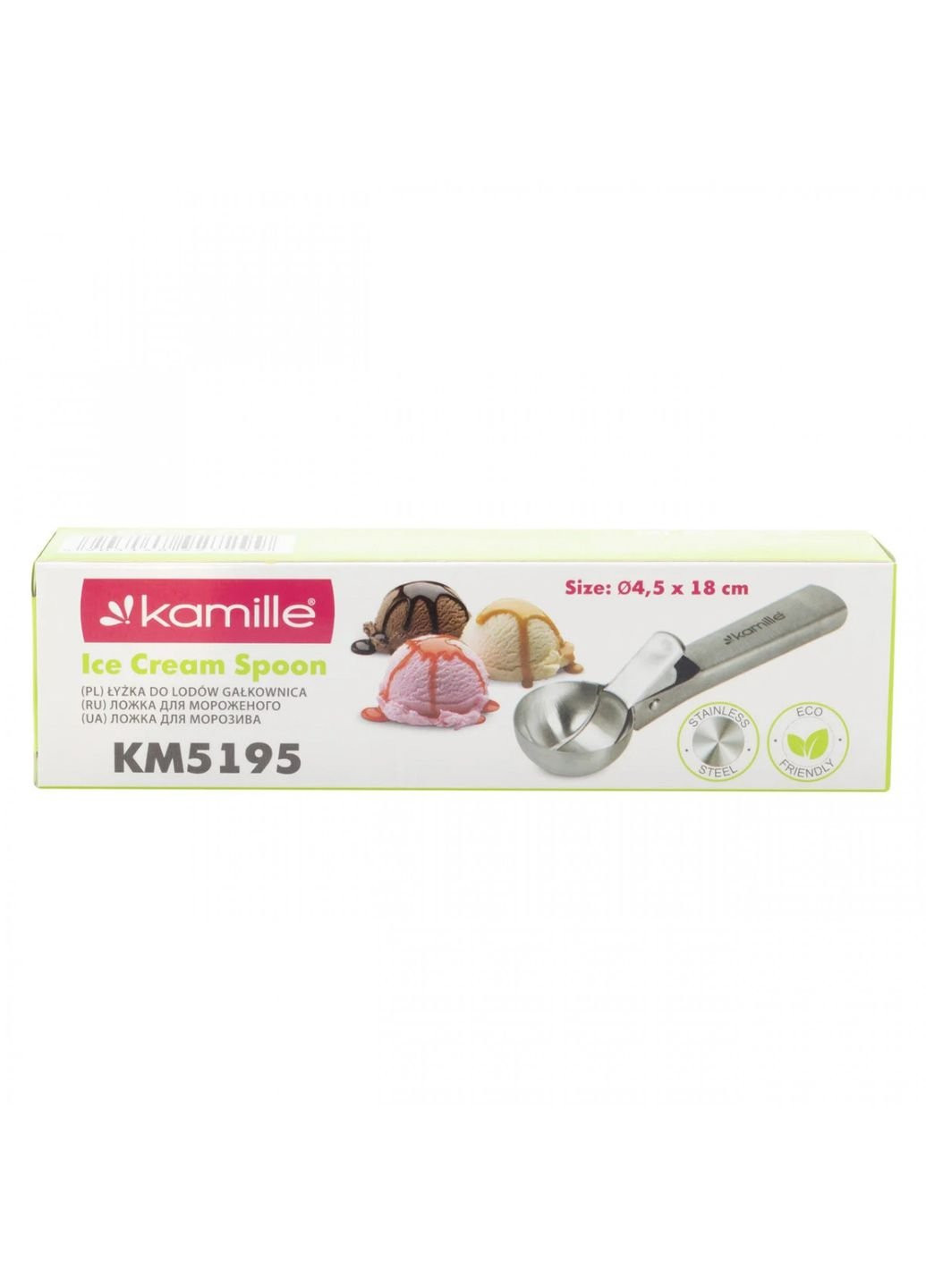 Ложка для мороженого KM-5195 18 см Kamille (253620807)