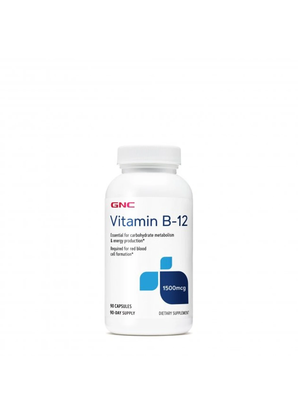 Вітамін Б 12 Vitamin B-12 1500 90 капсул GNC (255409756)