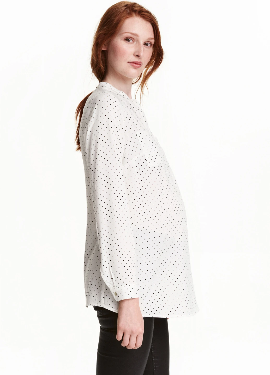 Белая блуза для беременных H&M