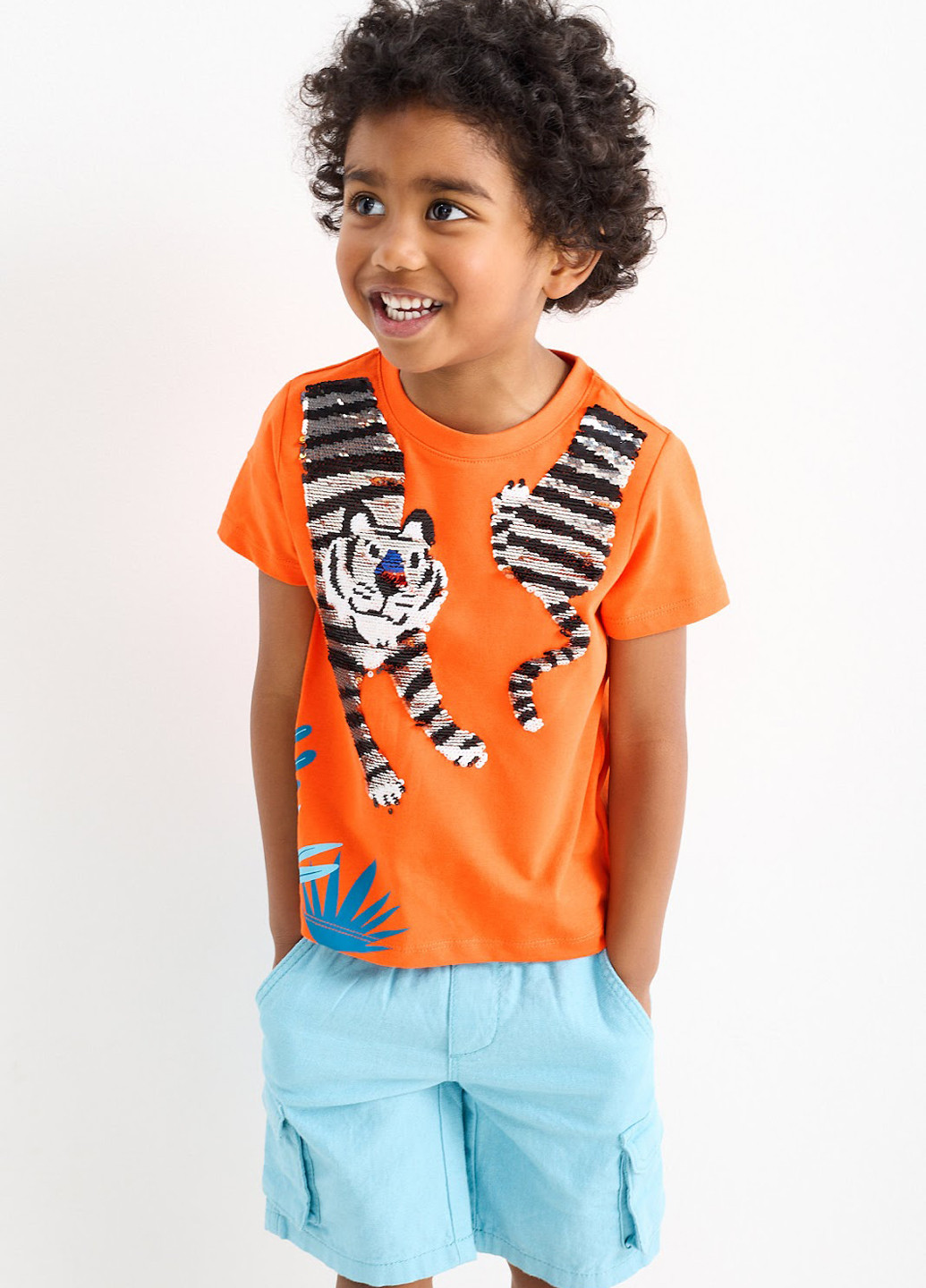 Помаранчева літня футболка C&A