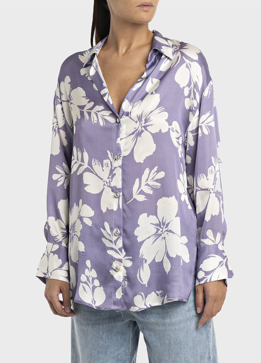 Бузкова блуза Replay