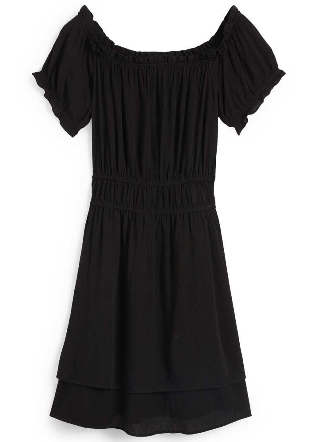 Чорна кежуал сукня з відкритими плечима C&A однотонна