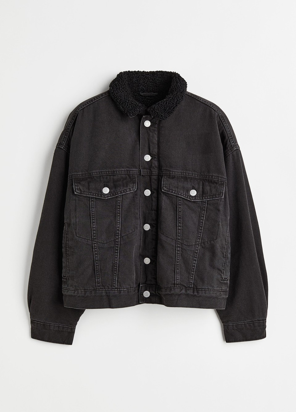 Черная демисезонная куртка куртка-пиджак H&M