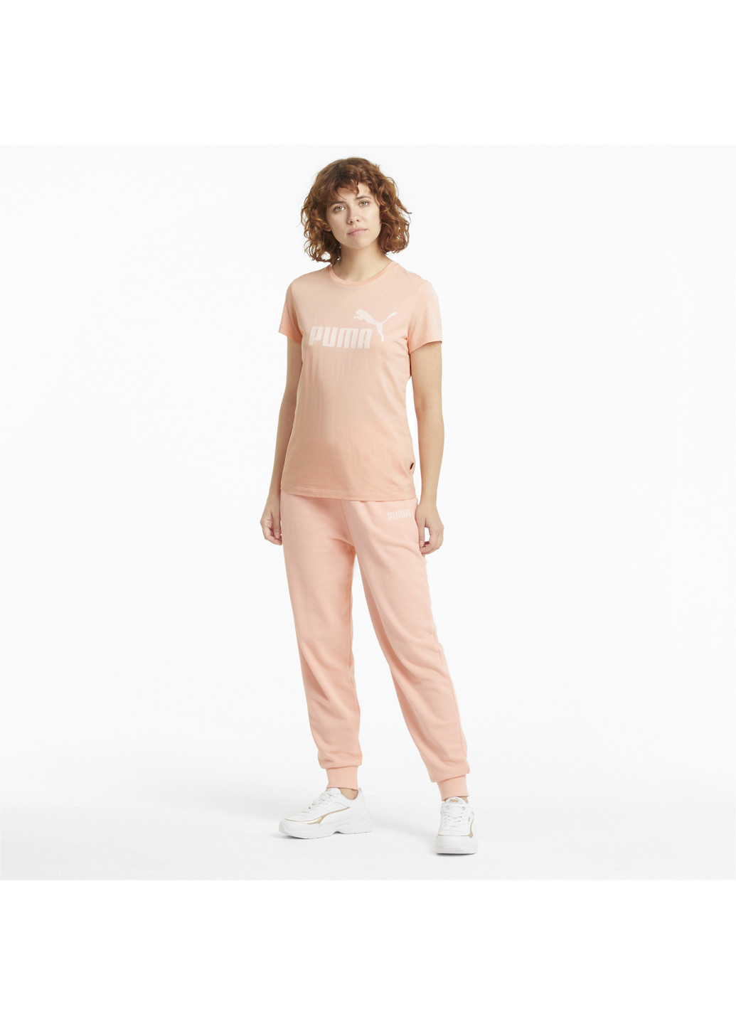 Рожева всесезон футболка essentials logo women's tee Puma