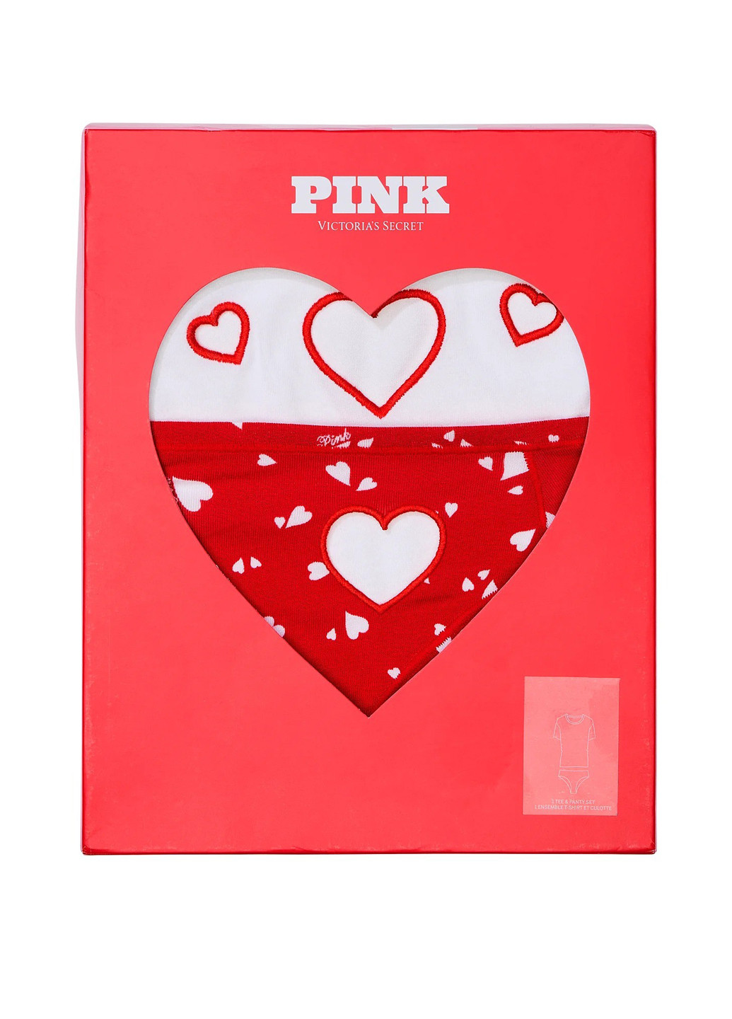 Комбинированный демисезонный комплект (футболка, трусики) Victoria's Secret