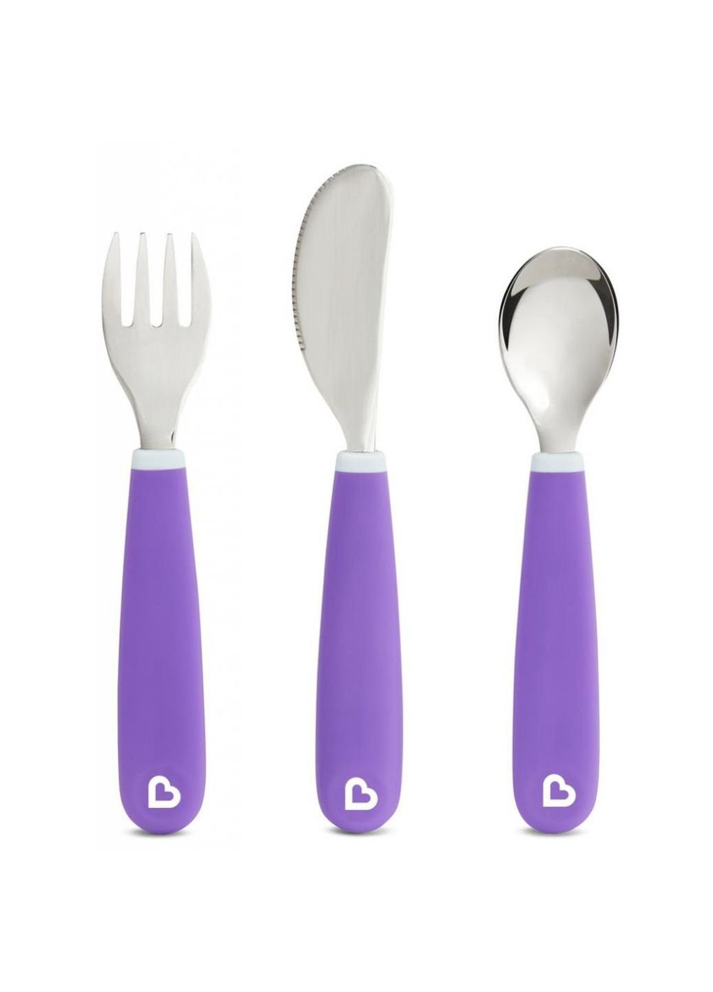 Набор детской посуды Splash из нержавеющей стали 3 предмета Фиолетовый Munchkin (252233123)