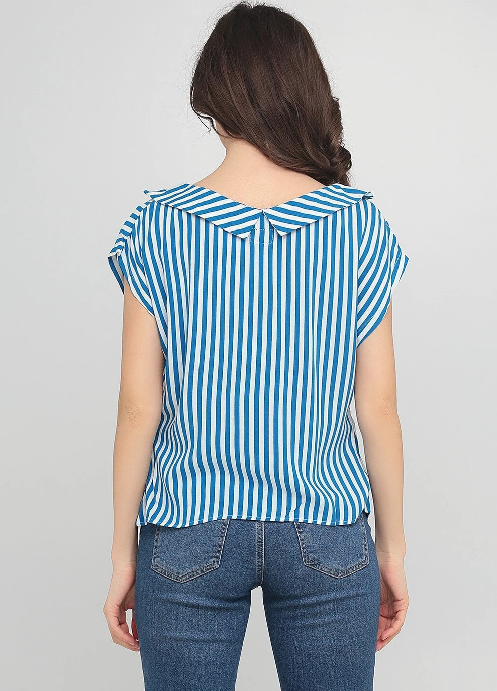 Комбинированная летняя блуза POP England