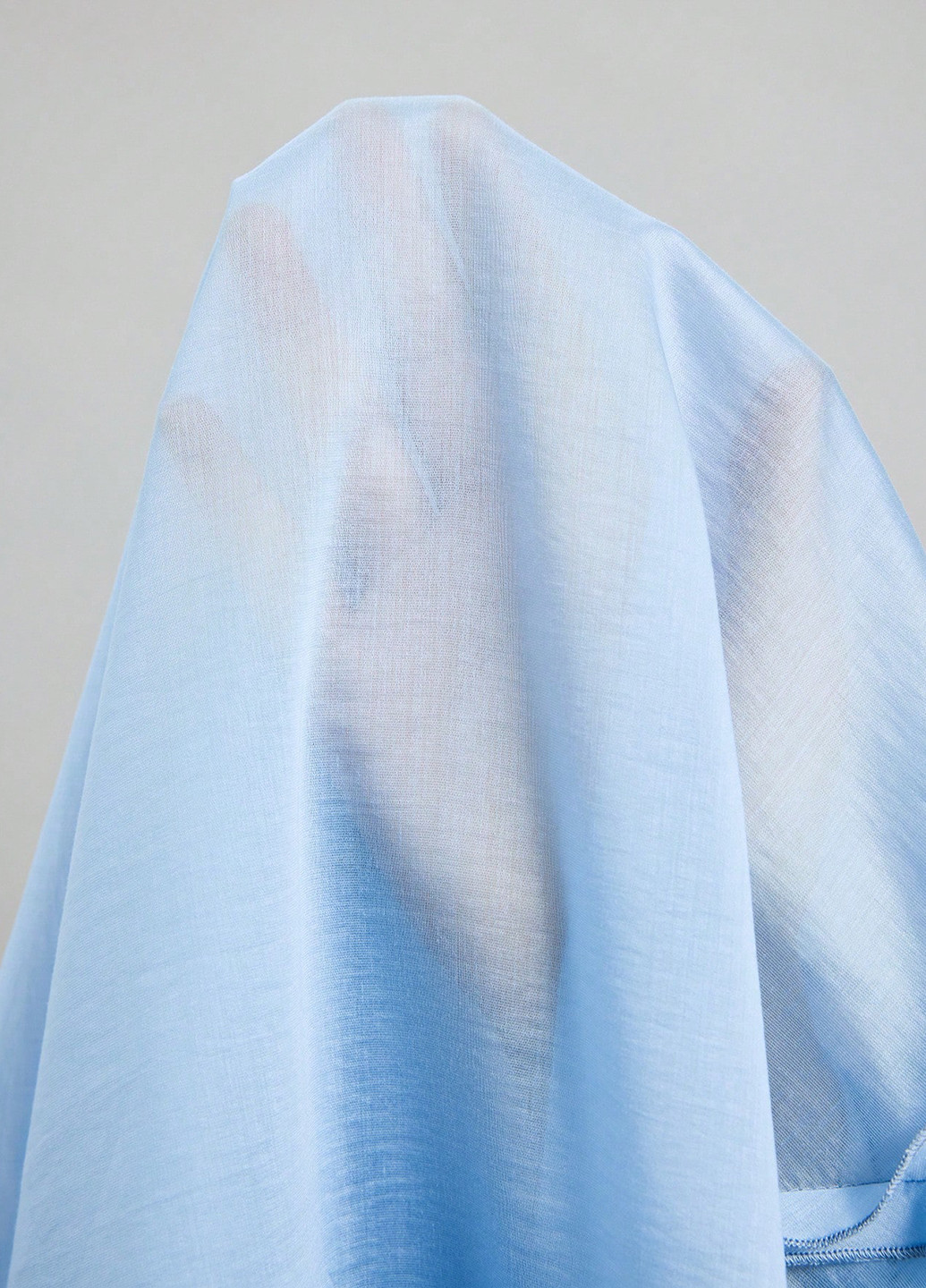 Блакитна кежуал сукня а-силует, з відкритою спиною SHEIN однотонна