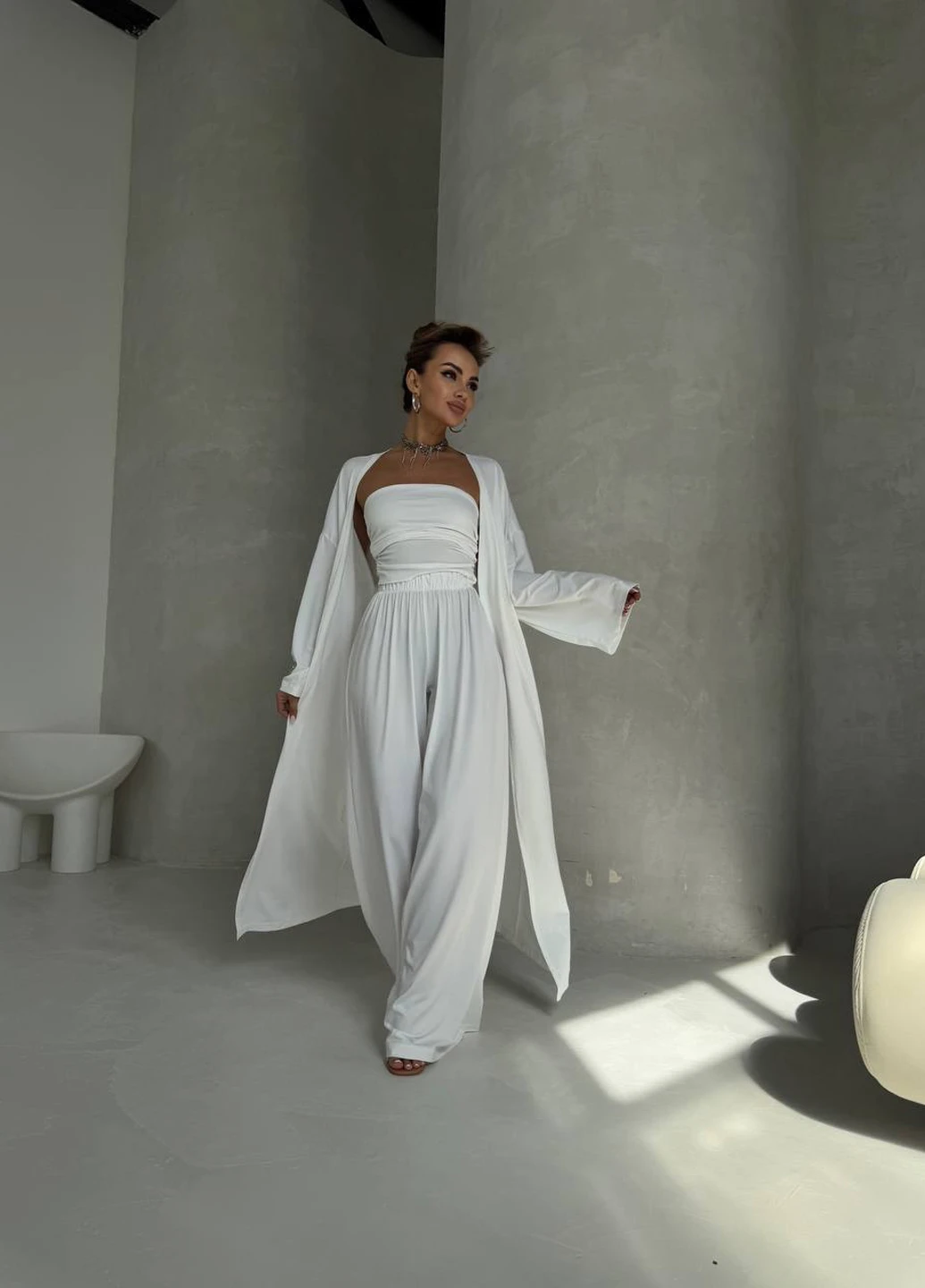 Костюм (кардиган, топ, штани) Fashion (340796117)