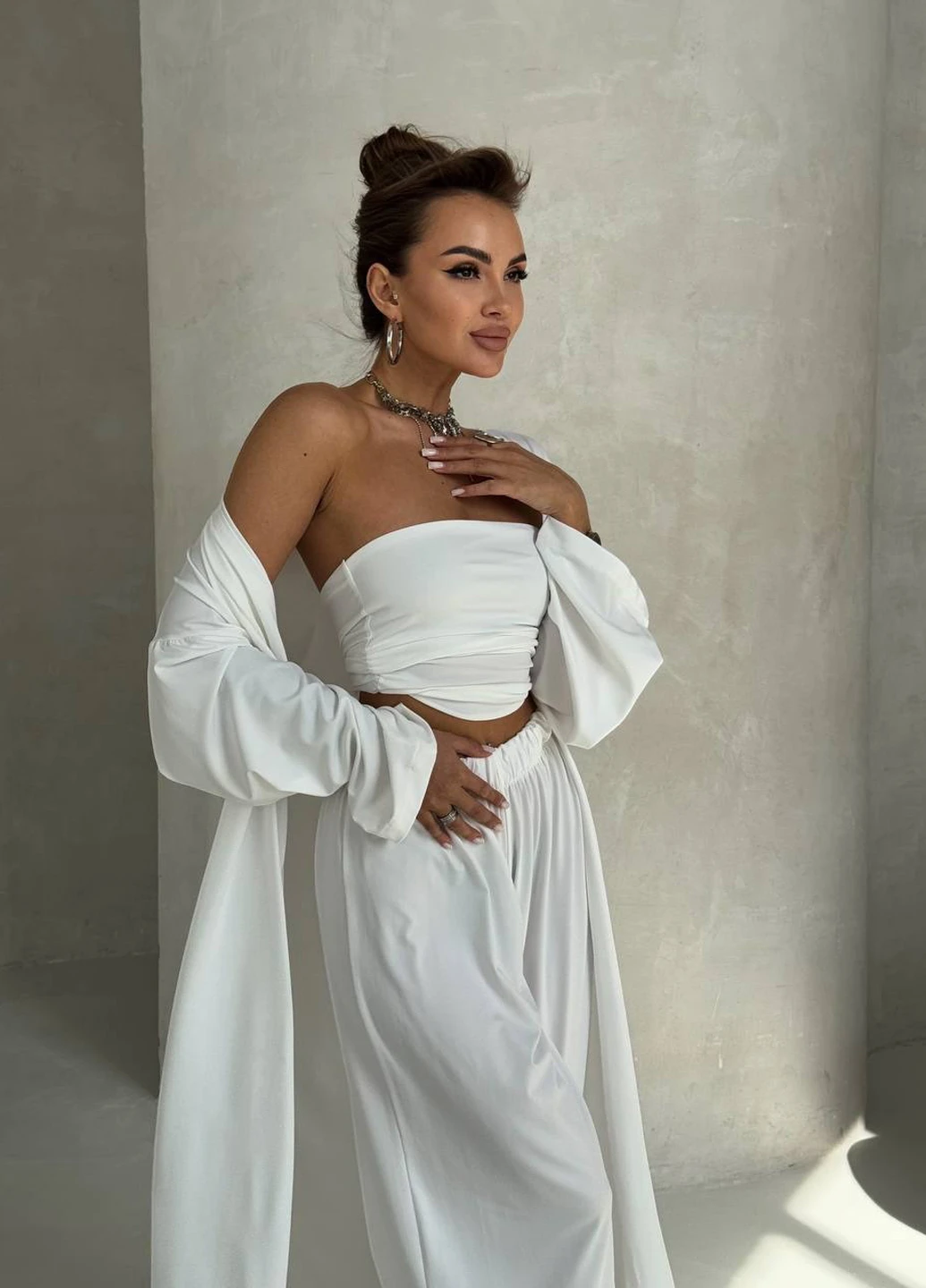 Костюм (кардиган, топ, штани) Fashion (340796117)