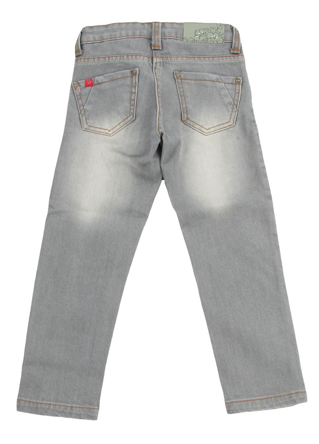 Серые кэжуал демисезонные брюки со средней талией Wojcik