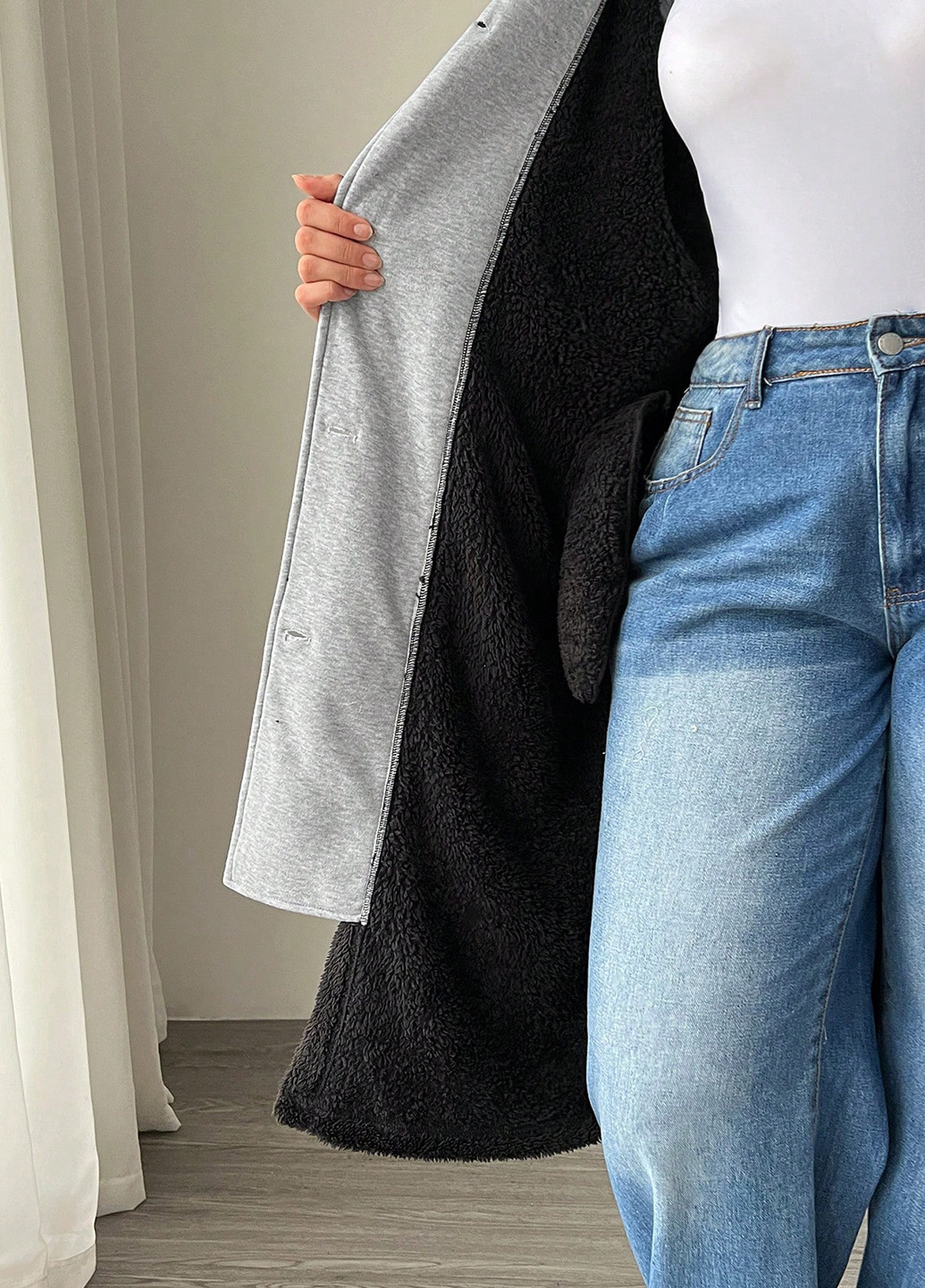 Черный демисезонный кардиган SHEIN