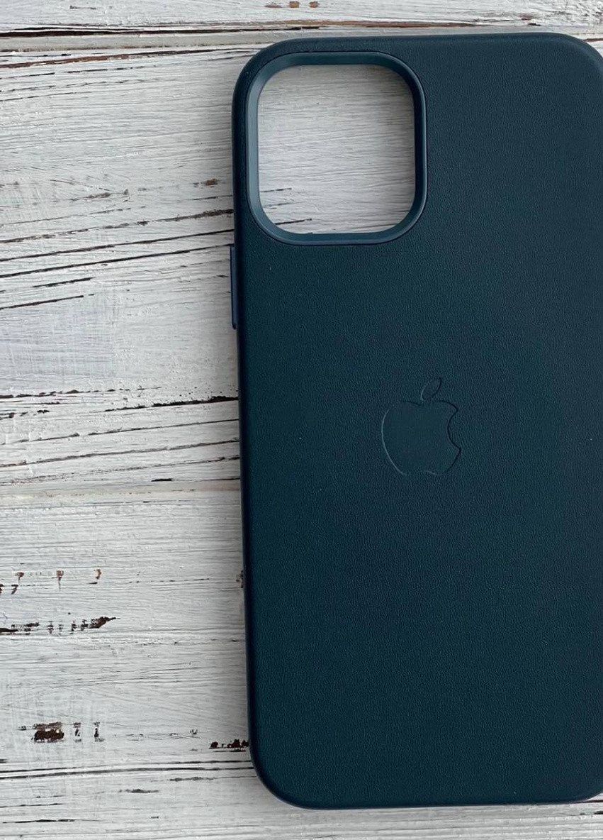 Кожаный Чехол Накладка Leather Case (AA) with MagSafe Для IPhone 13 Dark Grey No Brand тёмно-серый