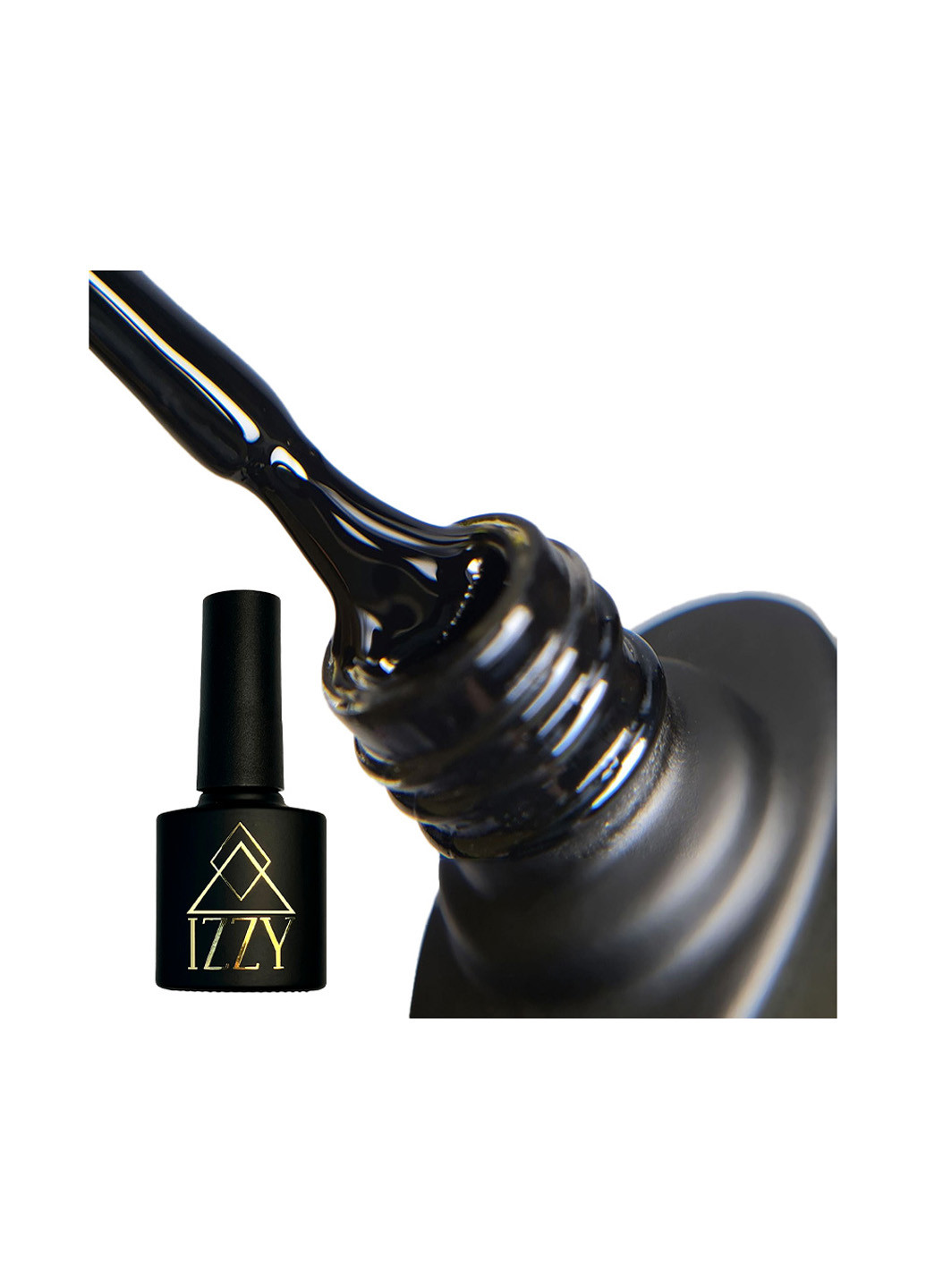 Гель-лак для маникюра Premium Black, черный, 10 г Izzy (363030727)